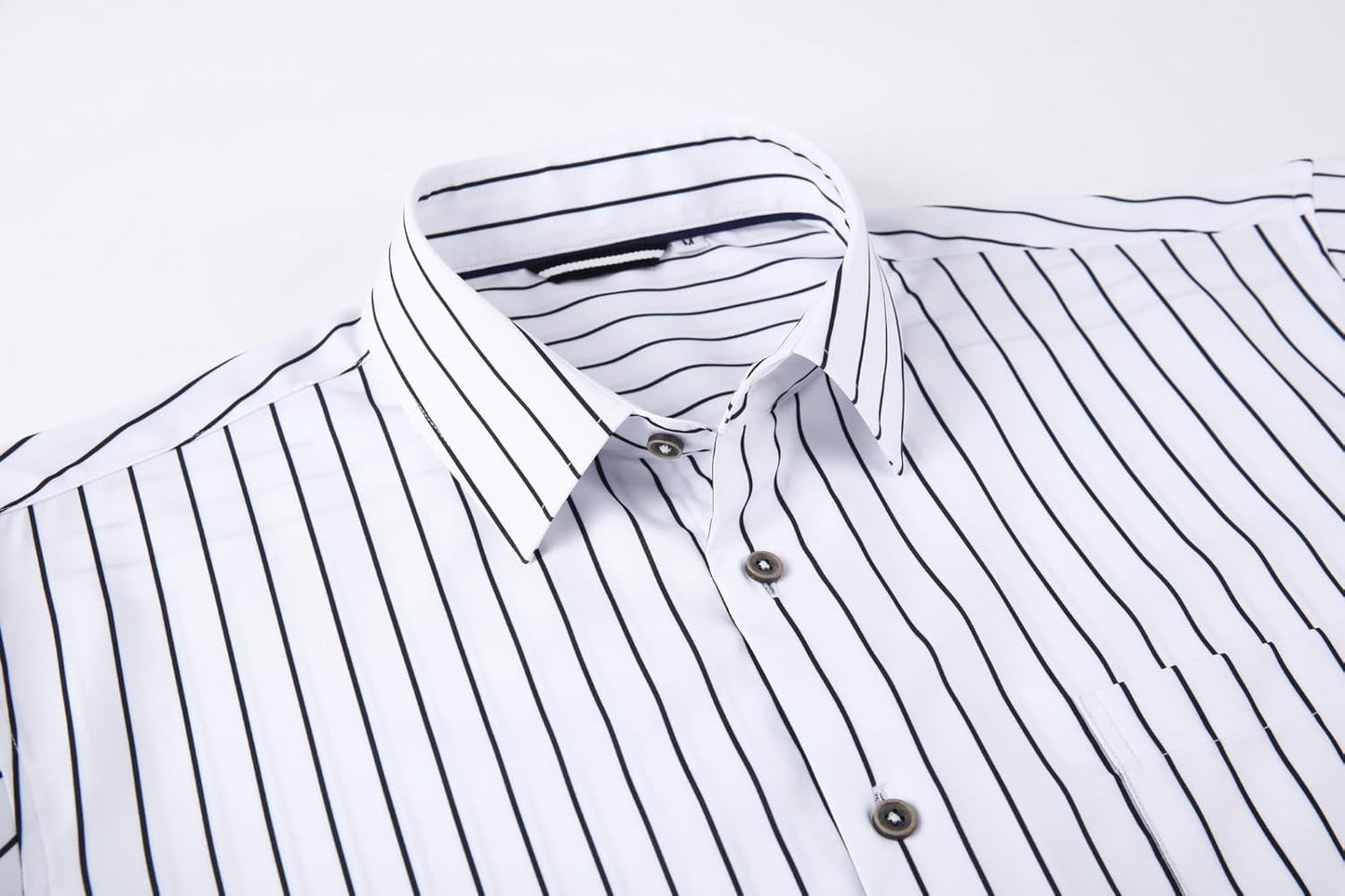 Alex Vando Mens Button Down Shirts Wrinkle Free 4-Way Stretch Print Business Casual Shirt