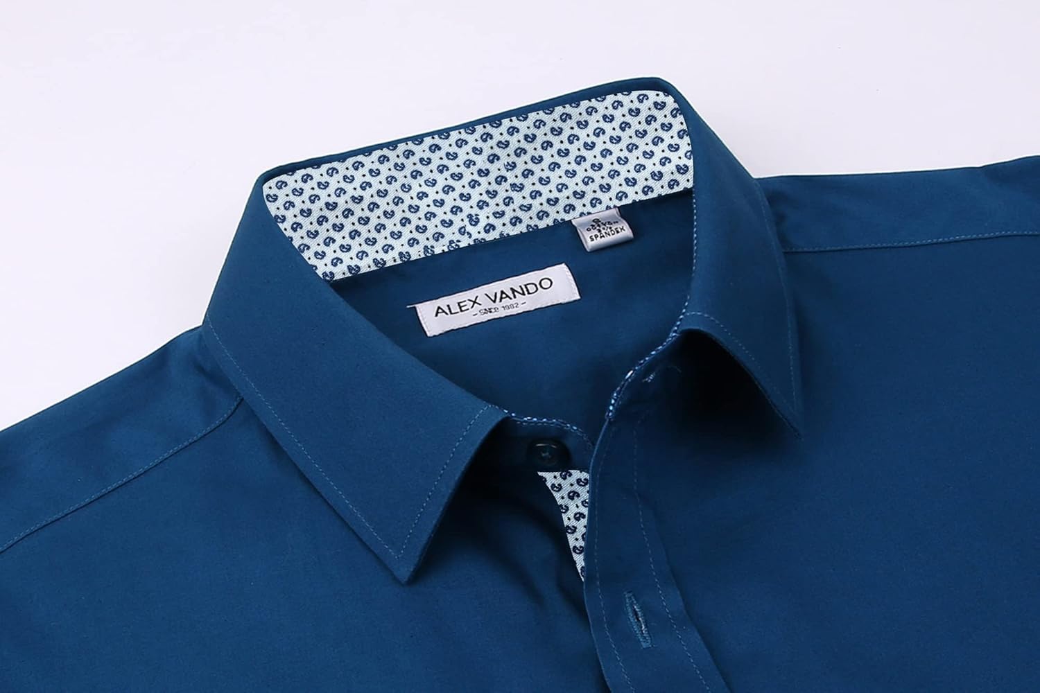 Alex Vando  Sleeve Stretch Business Dress Shirts for Men