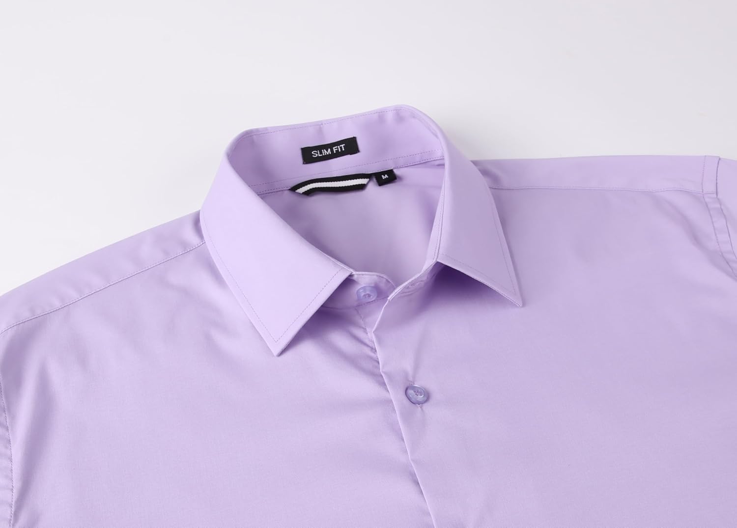 Alex Vando Mens Dress Shirt Easy Care Slim Fit Long Sleeve Cotton Stretch Button Down Shirt