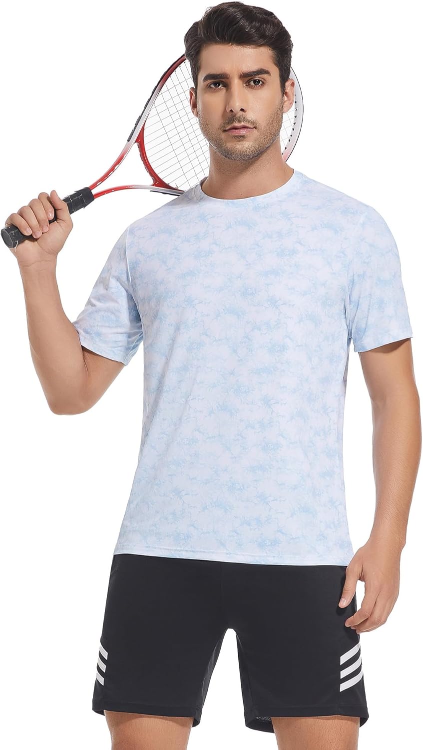 Alex Vando Men's Tie Dye Print Four-Way Stretch T-Shirt