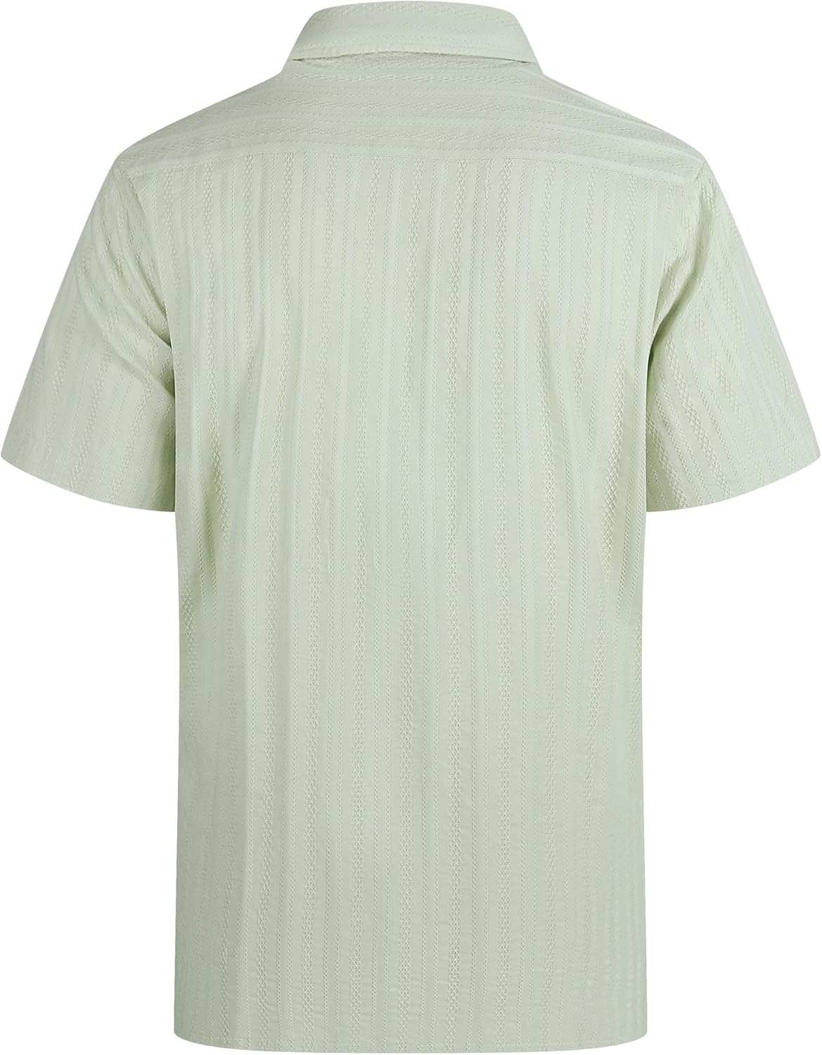 Alex Vando Mens Dress Shirts 4-Way Stretch Wrinkle Free Regular Fit Short Sleeve Men Button Down Shirt