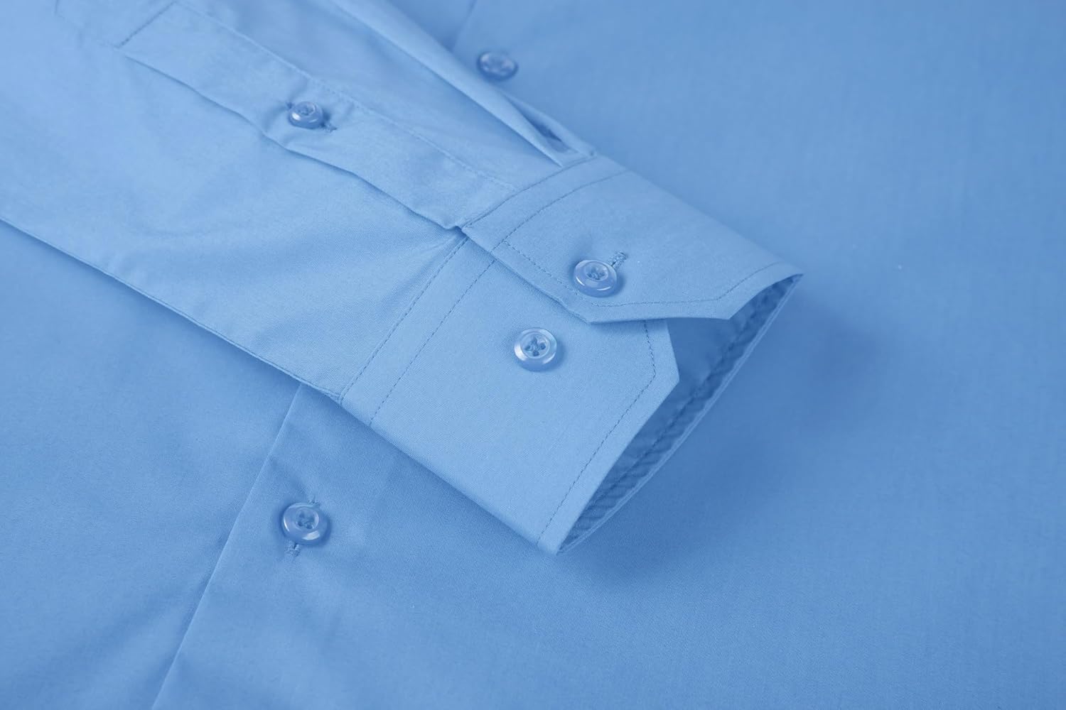 Alex Vando Mens Dress Shirt Easy Care Slim Fit Long Sleeve Cotton Stretch Button Down Shirt