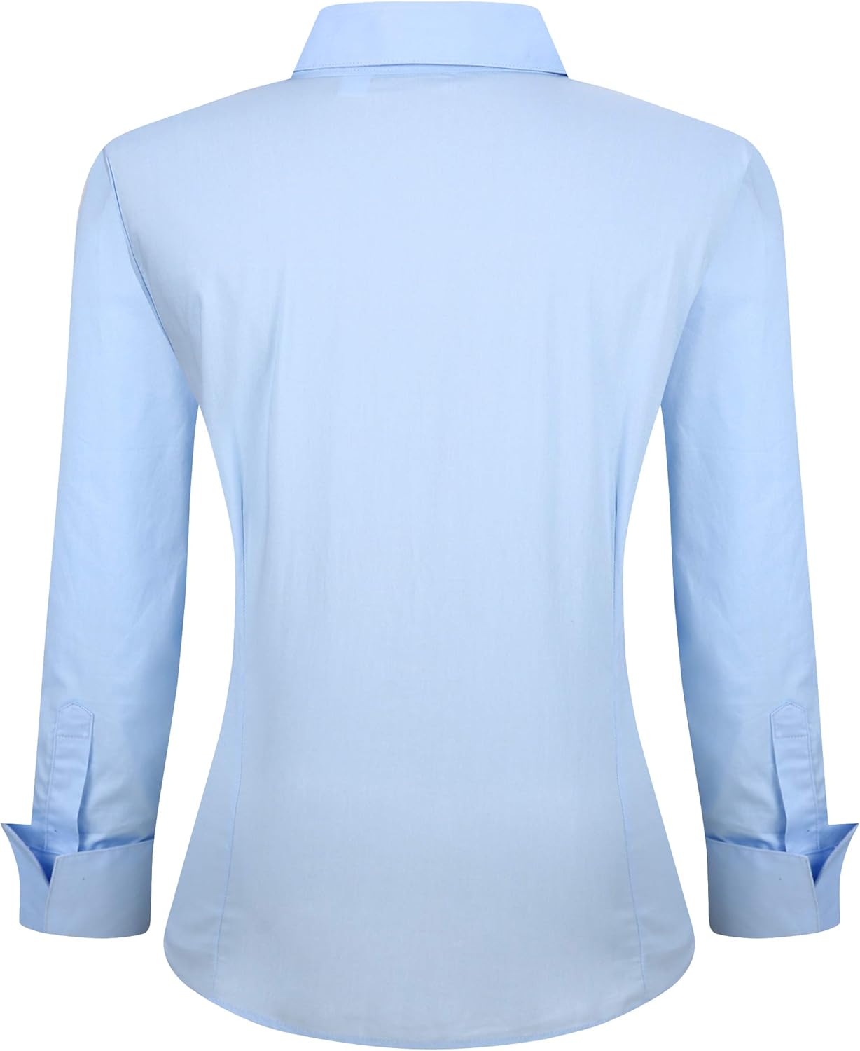 Alex Vando Womens Dress Shirts Wrinkle Free Regular Fit Long Sleeve Stretch Work Shirt