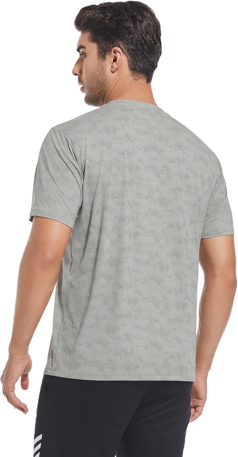 Alex Vando Men's Tie Dye Print Four-Way Stretch T-Shirt