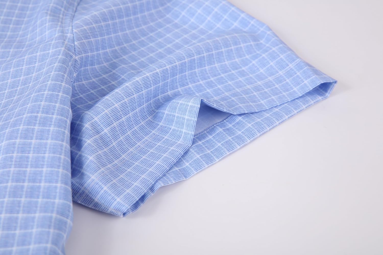 Alex Vando Mens Button Down Shirts Wrinkle Free 4-Way Stretch Short Sleeve Business Casual Shirt
