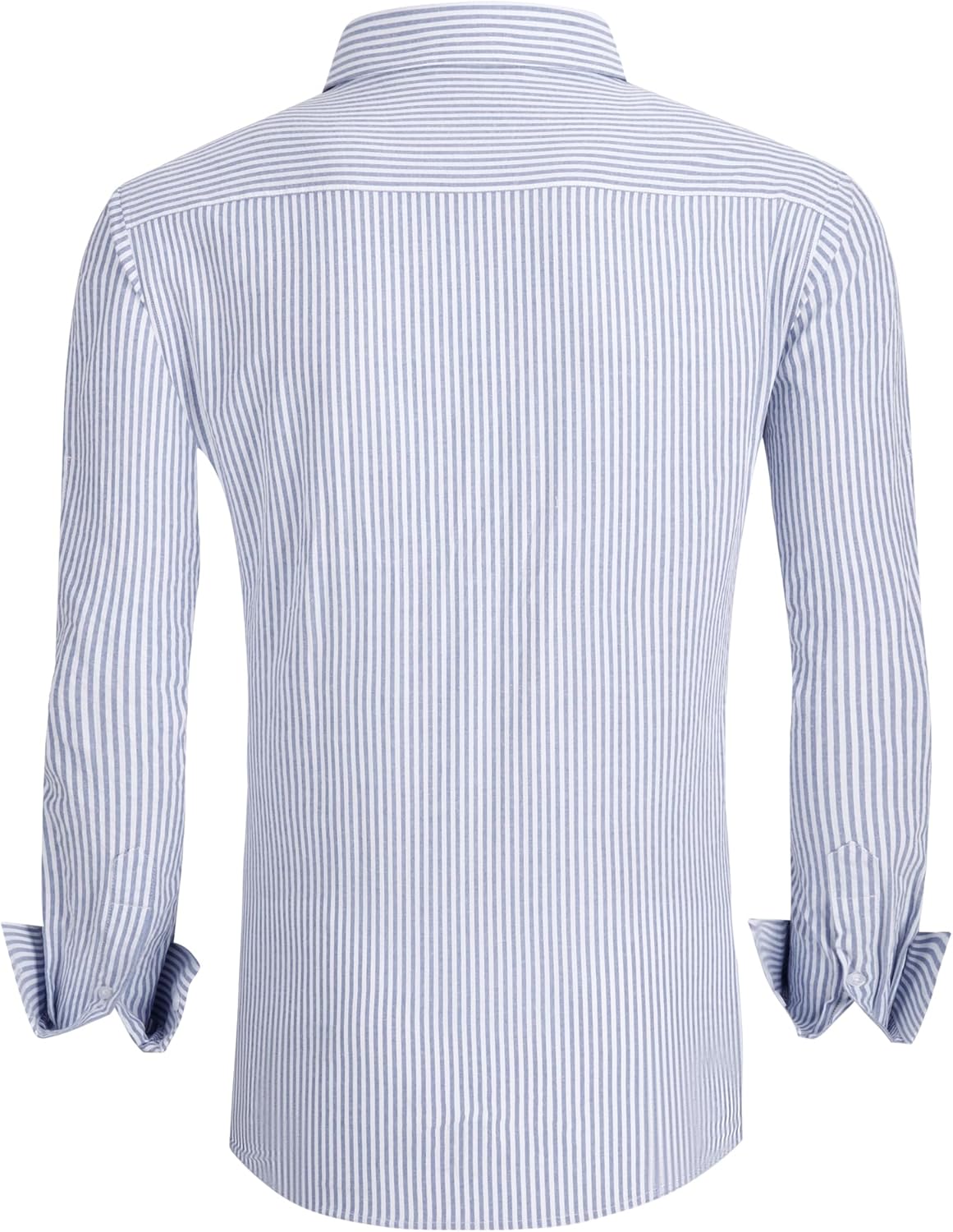 Alex Vando Mens Seersucker Dress Shirts Striped Business Casual Cotton Shirts for Men