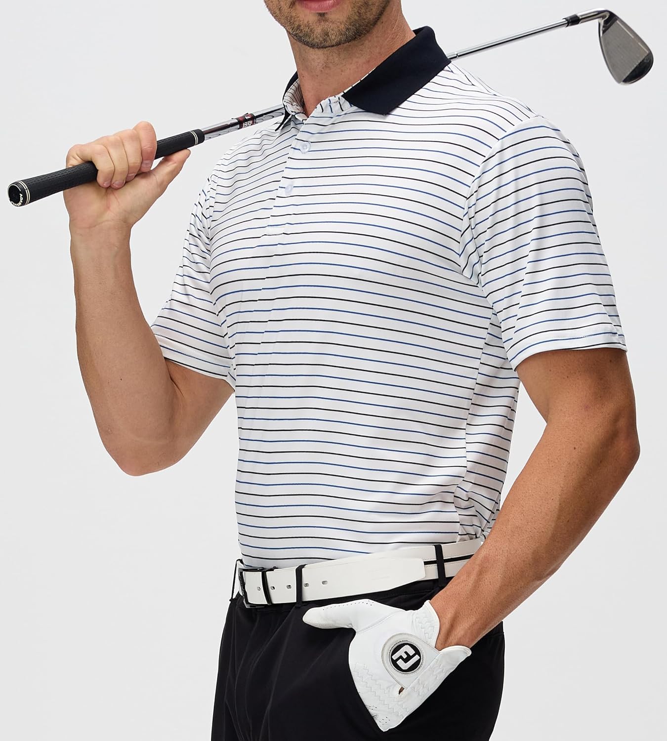 Alex Vando Men's Golf Shirt Quick Dry Polo Shirt