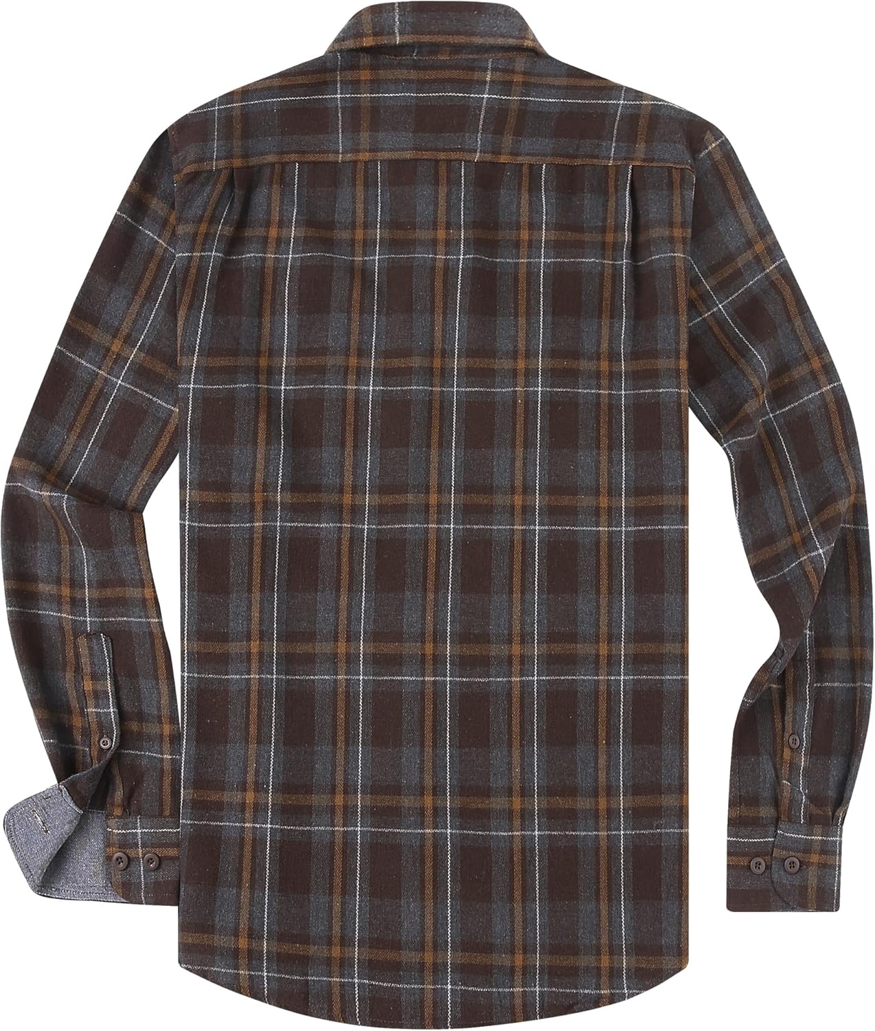 Alex Vando Men's Casual Plaid Flannel Shirt