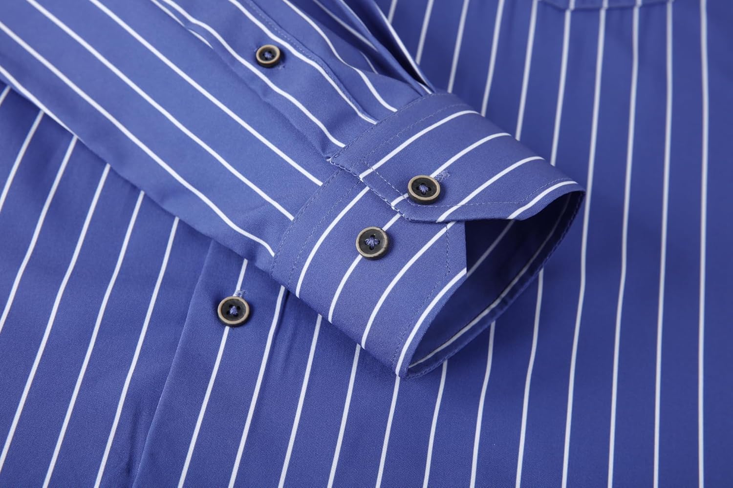 Alex Vando Mens Button Down Shirts Wrinkle Free 4-Way Stretch Print Business Casual Shirt