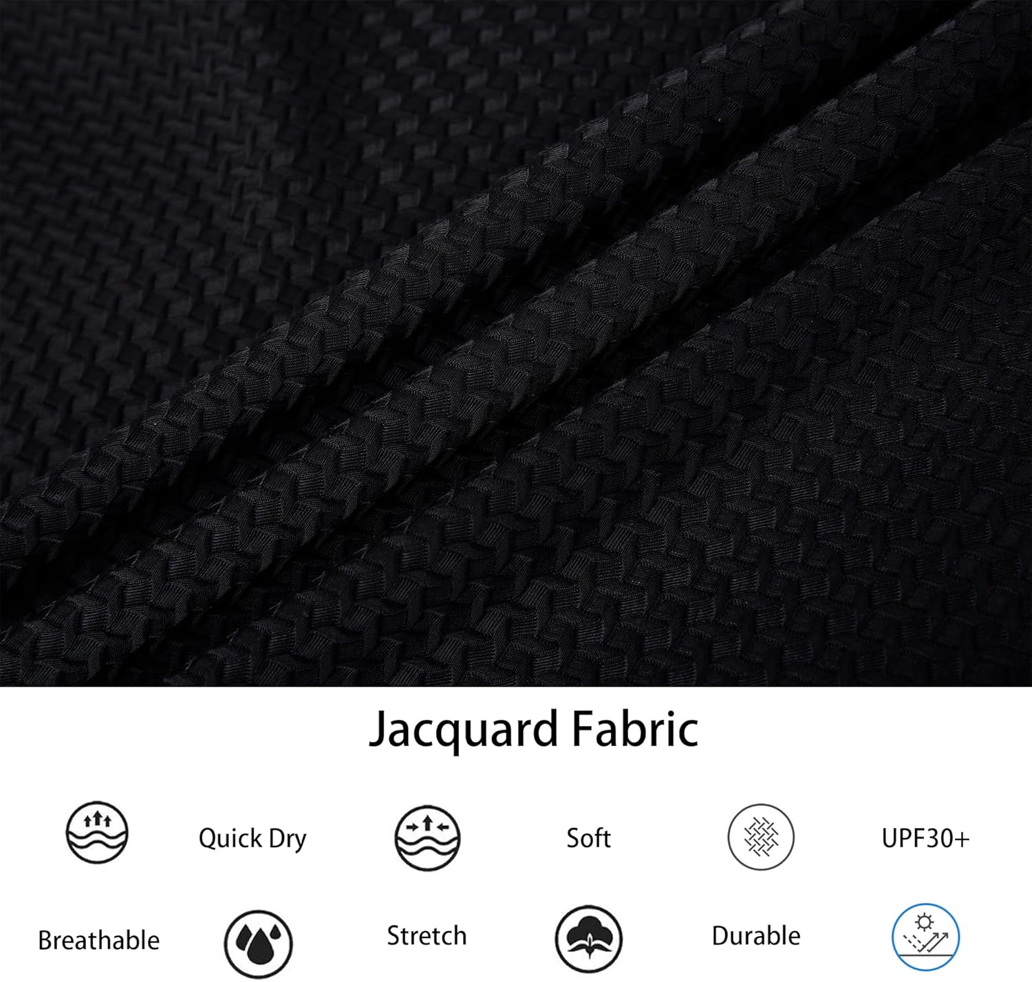 Alex Vando Mens Bubble Jacquard Polo Shirt Super Stretch Short Sleeve Polo Shirts for Men