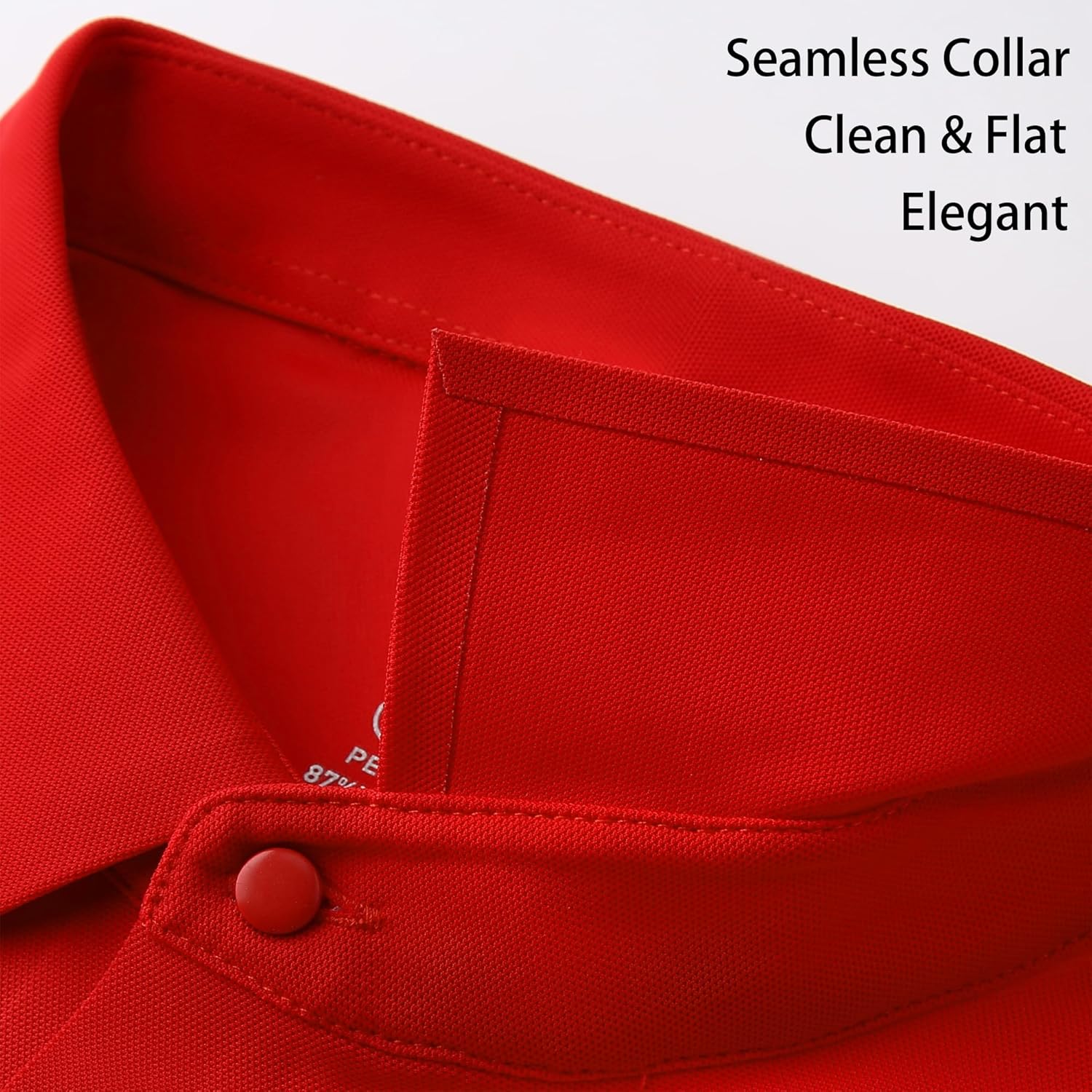 Alex Vando Mens Seamless Golf Shirt Moisture Wicking Quick-Dry Tailored Fit Polo Shirts