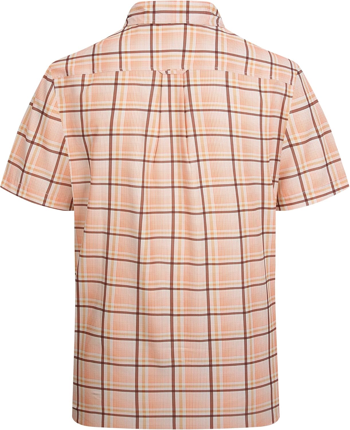 Alex Vando Mens Button Down Shirts Wrinkle Free 4-Way Stretch Short Sleeve Business Casual Shirt