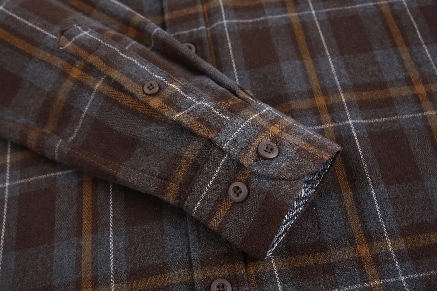 Alex Vando Men's Casual Plaid Flannel Shirt