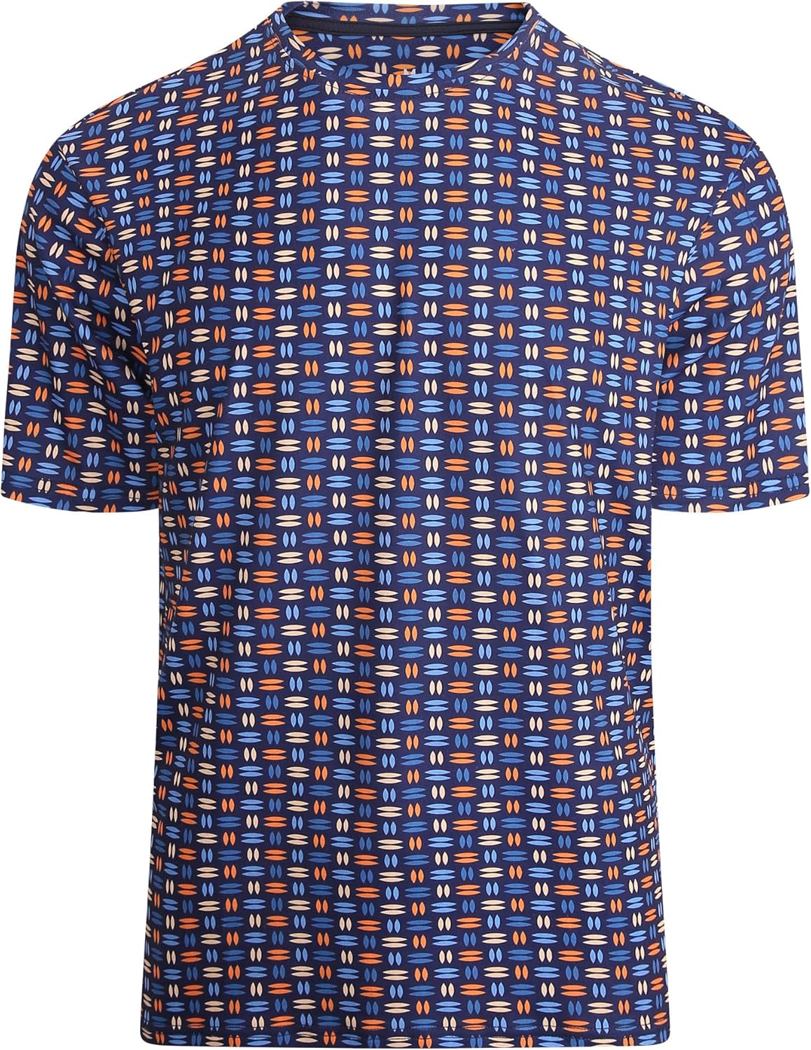 Alex Vando Mens Tie-Dye Printed 4-Way Stretch T-Shirts Short Sleeve Casual Shirt for Men