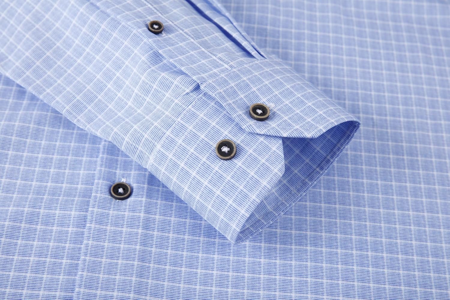 Alex Vando Mens Button Down Shirts Wrinkle Free 4-Way Stretch Print Business Casual Shirt