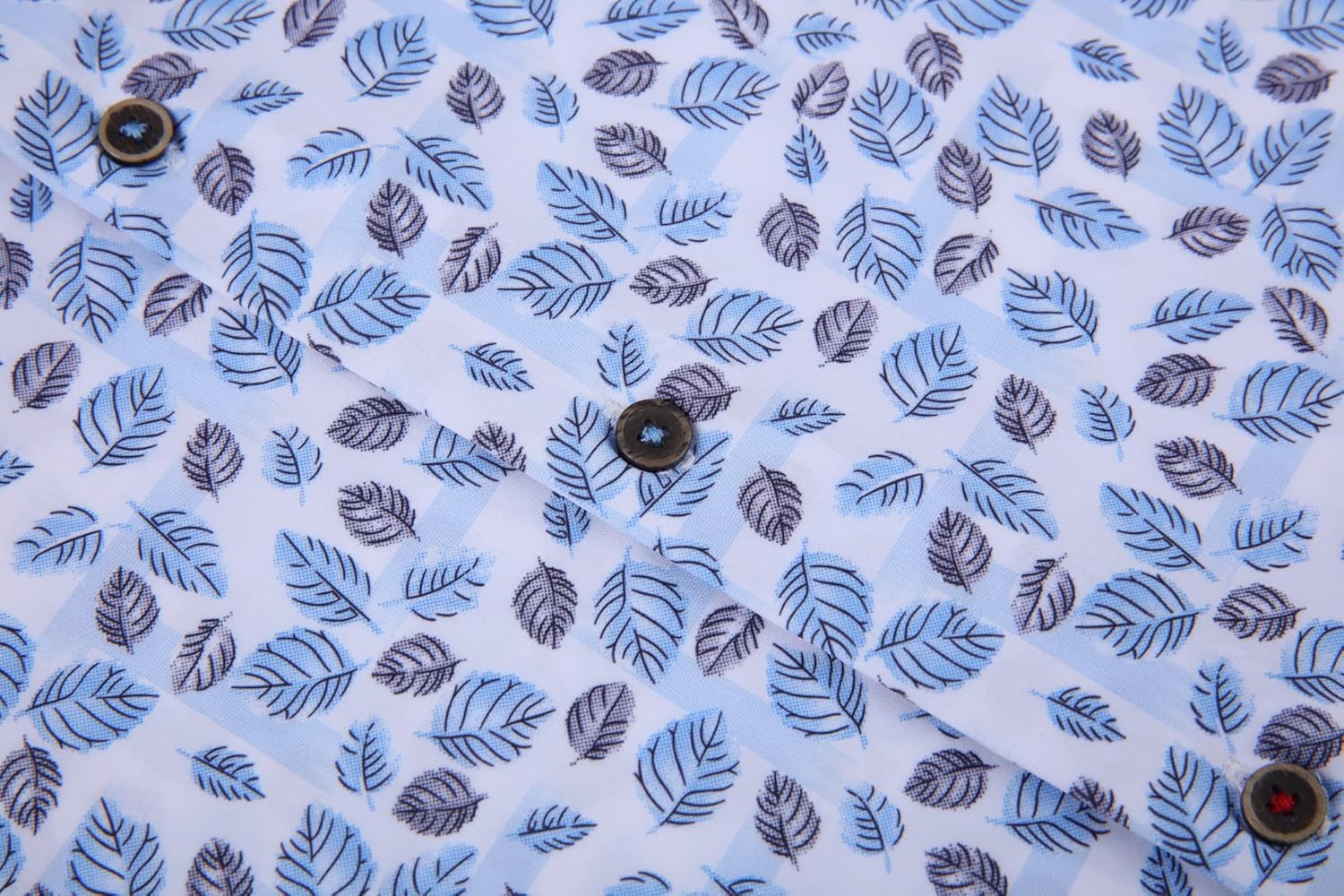 Alex Vando Mens Button Down Shirts Wrinkle Free 4-Way Stretch Print Business Casual Shirt