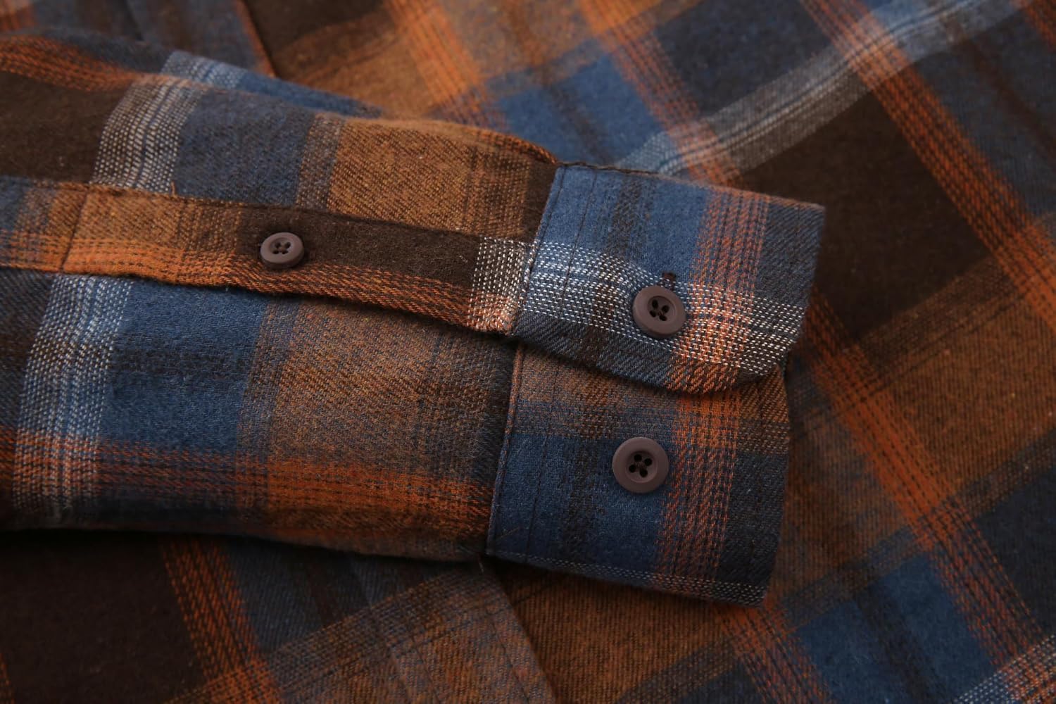 Alex Vando Men's Casual Plaid Flannel Shirt