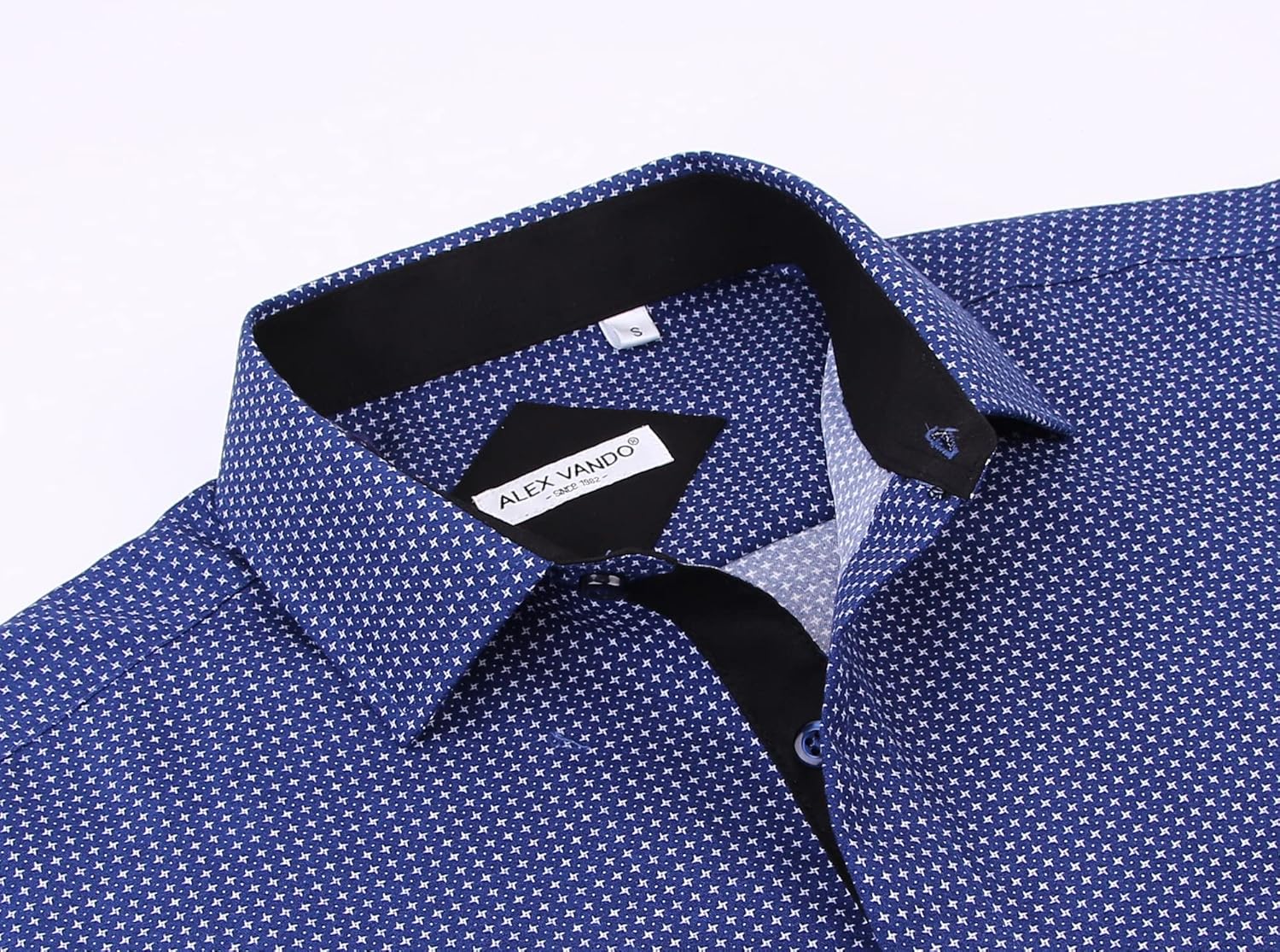 Alex Vando Mens Printed Dress Shirts Long Sleeve Regular Fit Button Down Shirt