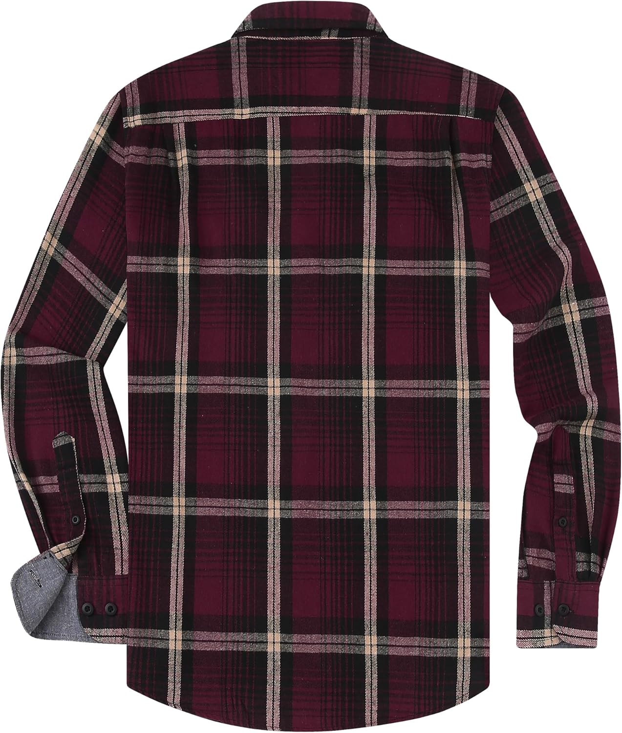 Alex Vando Men's Casual Plaid Flannel Shirt