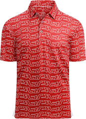 Alex Vando Mens Golf Shirt Moisture Wicking Quick-Dry Print Performance Polo Shirts for Men