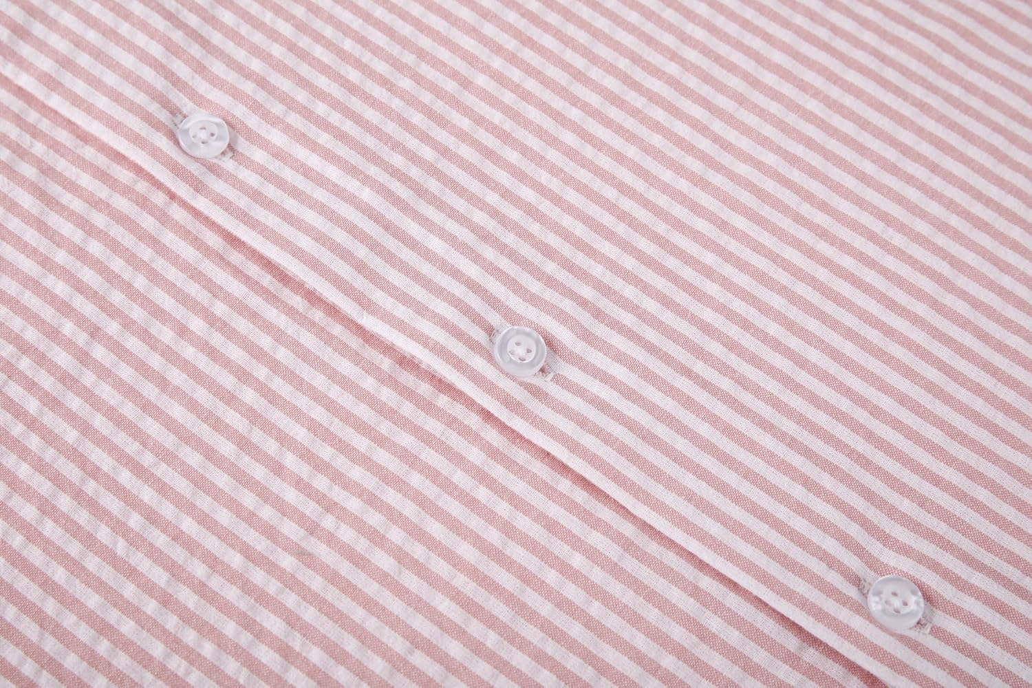 Alex Vando Mens Seersucker Dress Shirts Striped Business Casual Cotton Shirts for Men