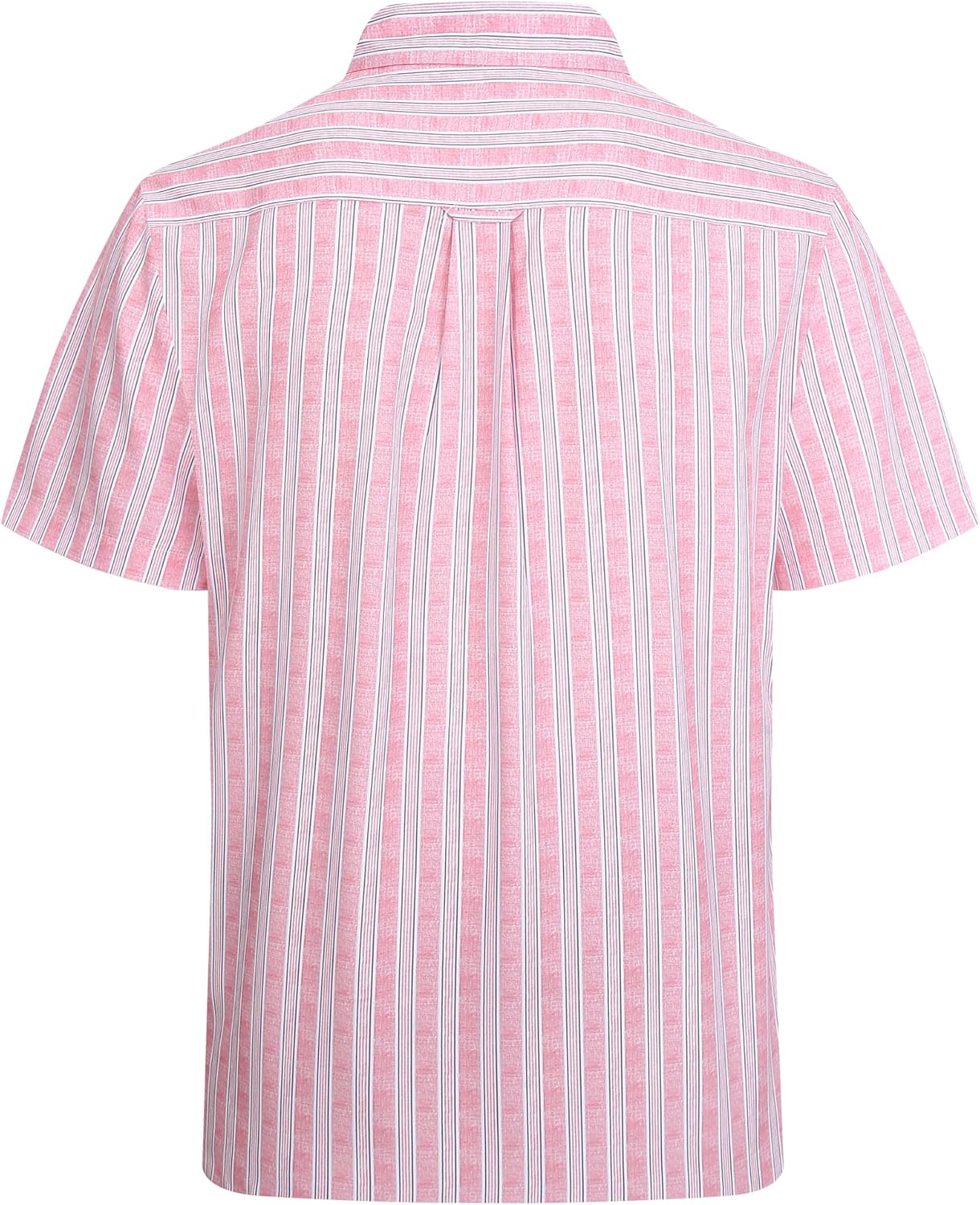 Alex Vando Mens Button Down Shirts Wrinkle Free 4-Way Stretch Short Sleeve Business Casual Shirt