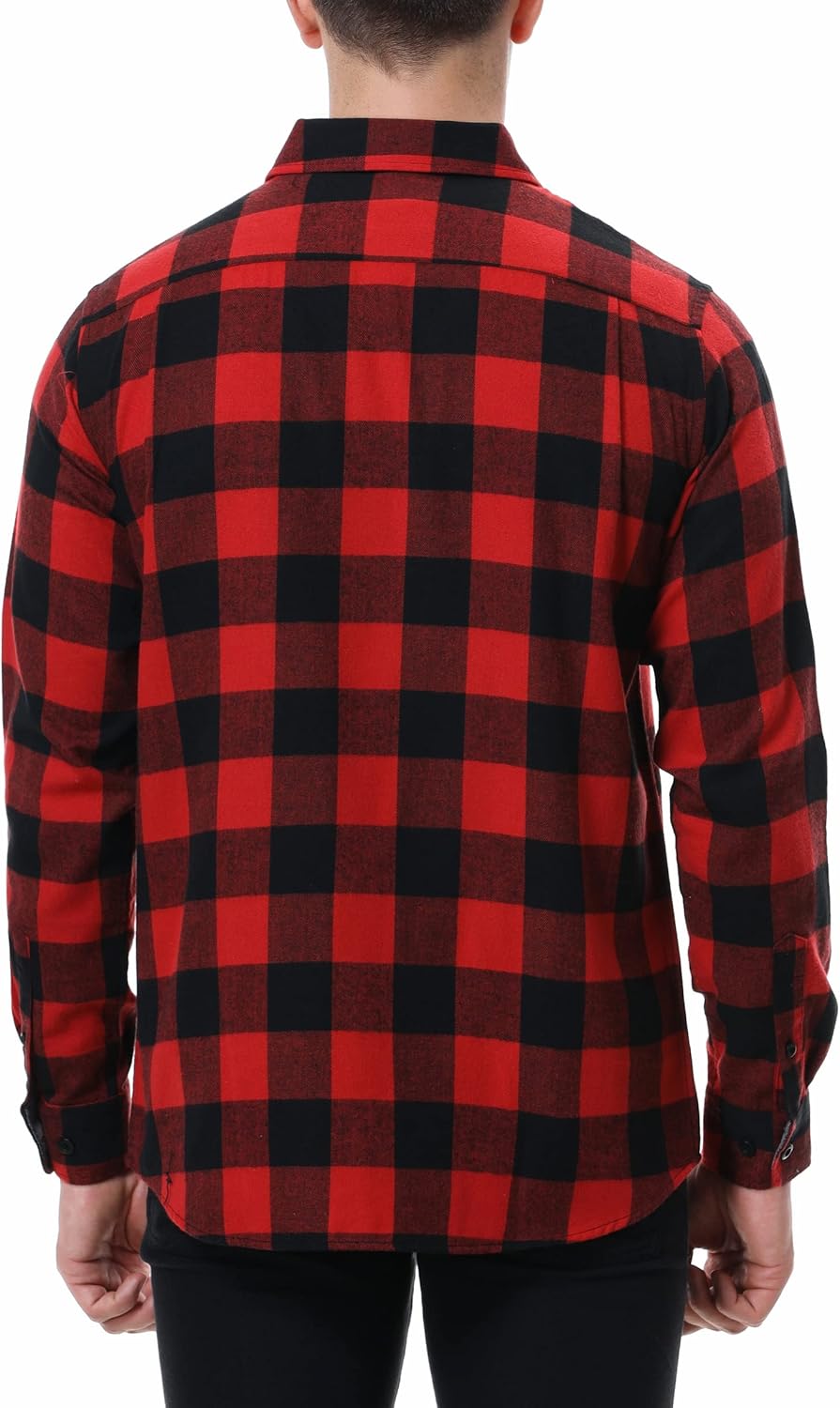 Alex Vando Mens Button Down Shirts Regular Fit Long Sleeve Casual Plaid Flannel Shirt