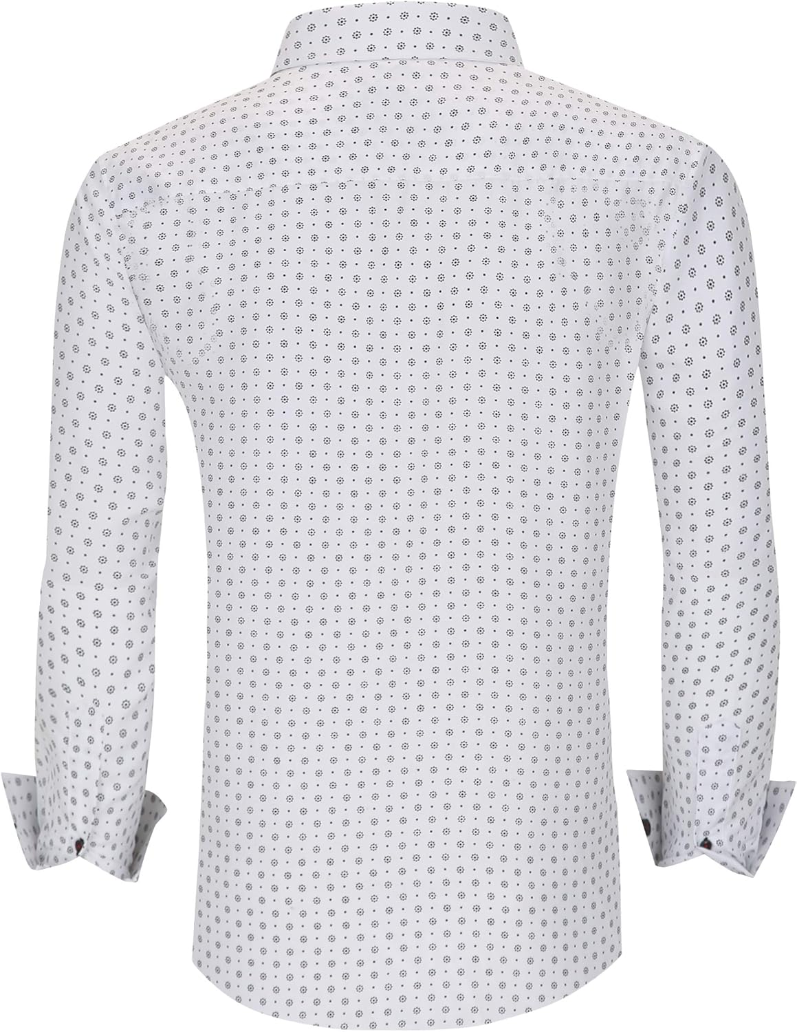 Alex Vando Mens Printed Dress Shirts Long Sleeve Regular Fit Button Down Shirt