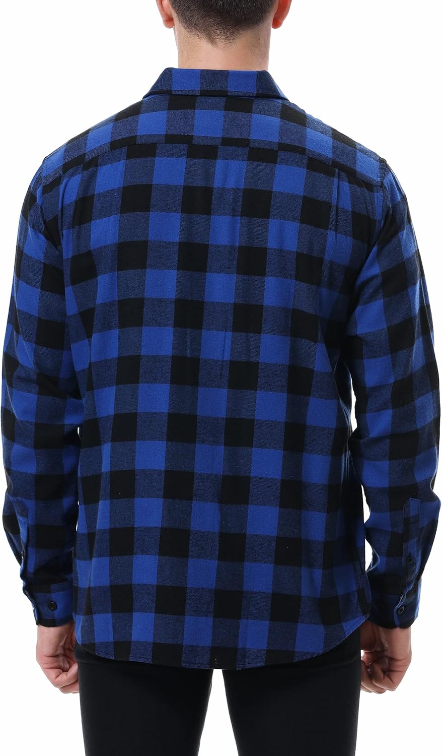 Alex Vando Mens Button Down Shirts Regular Fit Long Sleeve Casual Plaid Flannel Shirt
