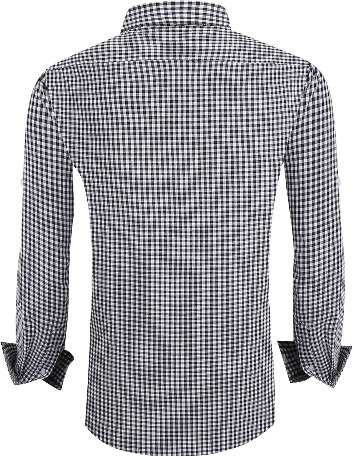 Alex Vando Mens Seersucker Dress Shirts Striped Business Casual Cotton Shirts for Men