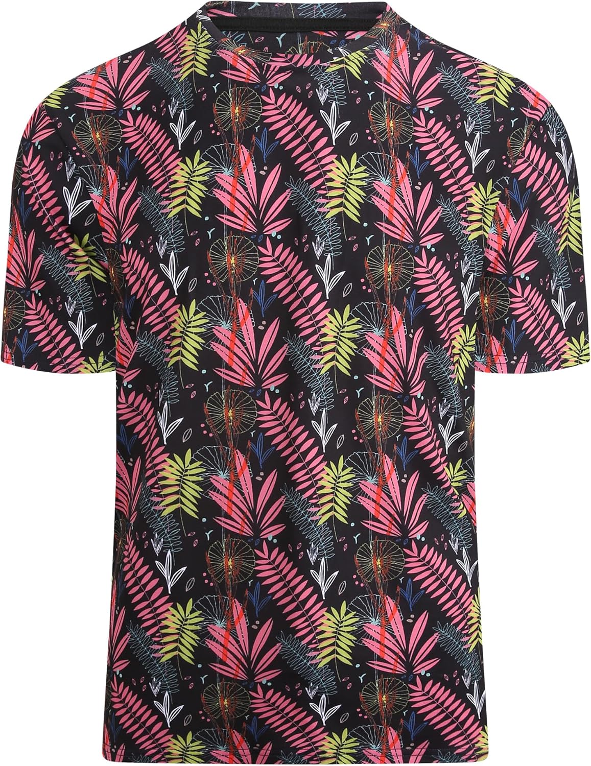 Alex Vando Mens Tie-Dye Printed 4-Way Stretch T-Shirts Short Sleeve Casual Shirt for Men