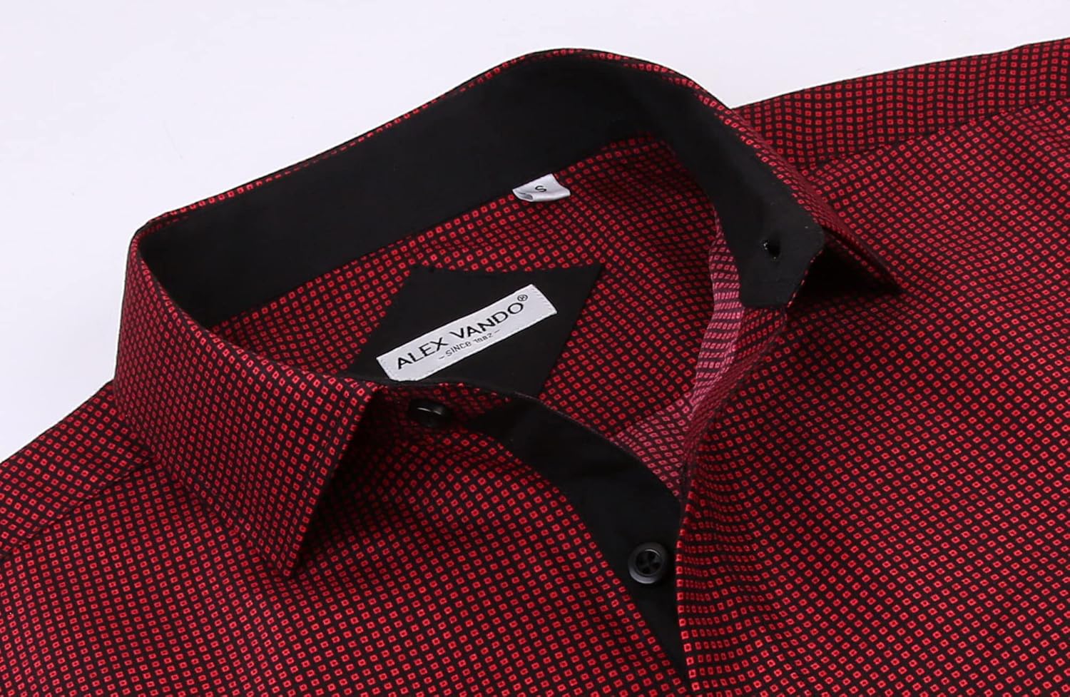 Alex Vando Mens Printed Dress Shirts Long Sleeve Regular Fit Button Down Shirt