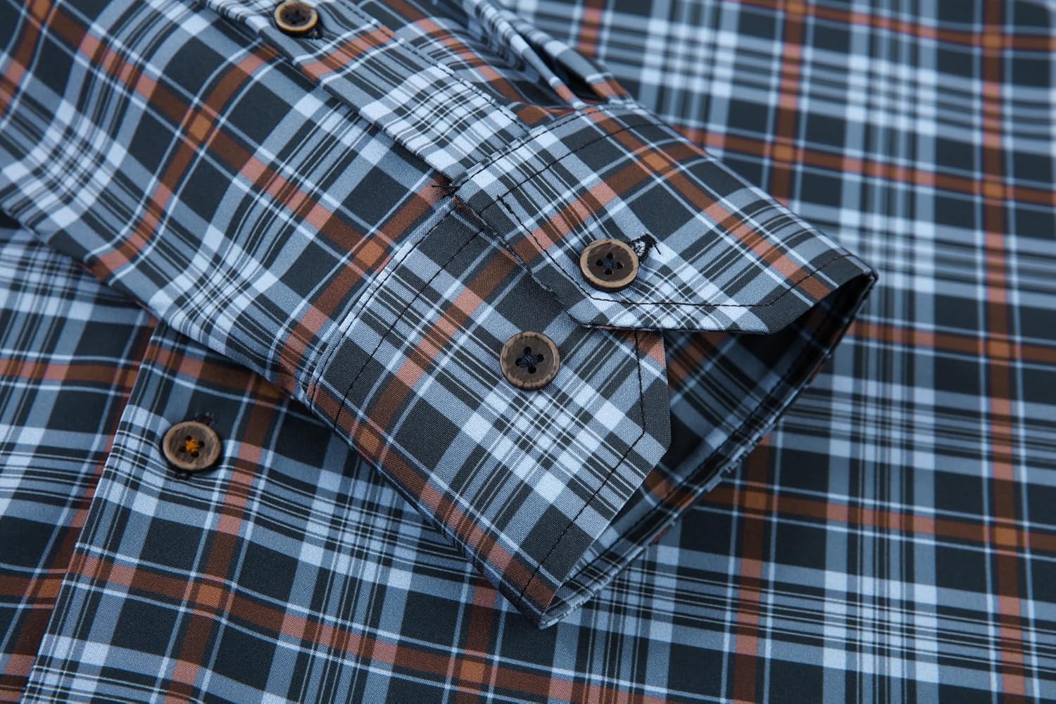 Alex Vando Mens Button Down Shirts Wrinkle Free 4-Way Stretch Print Business Casual Shirt