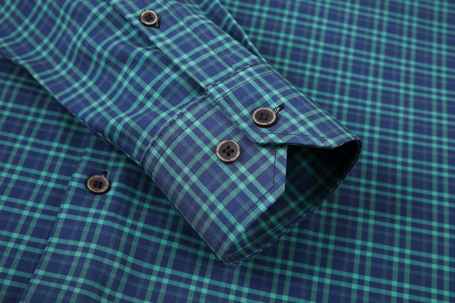 Alex Vando Mens Button Down Shirts Wrinkle Free 4-Way Stretch Print Business Casual Shirt