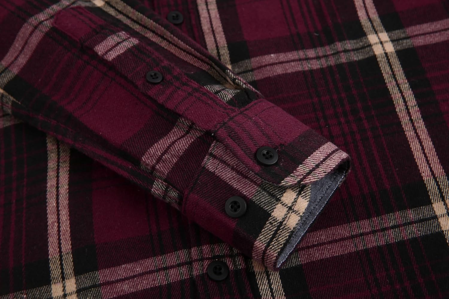 Alex Vando Men's Casual Plaid Flannel Shirt