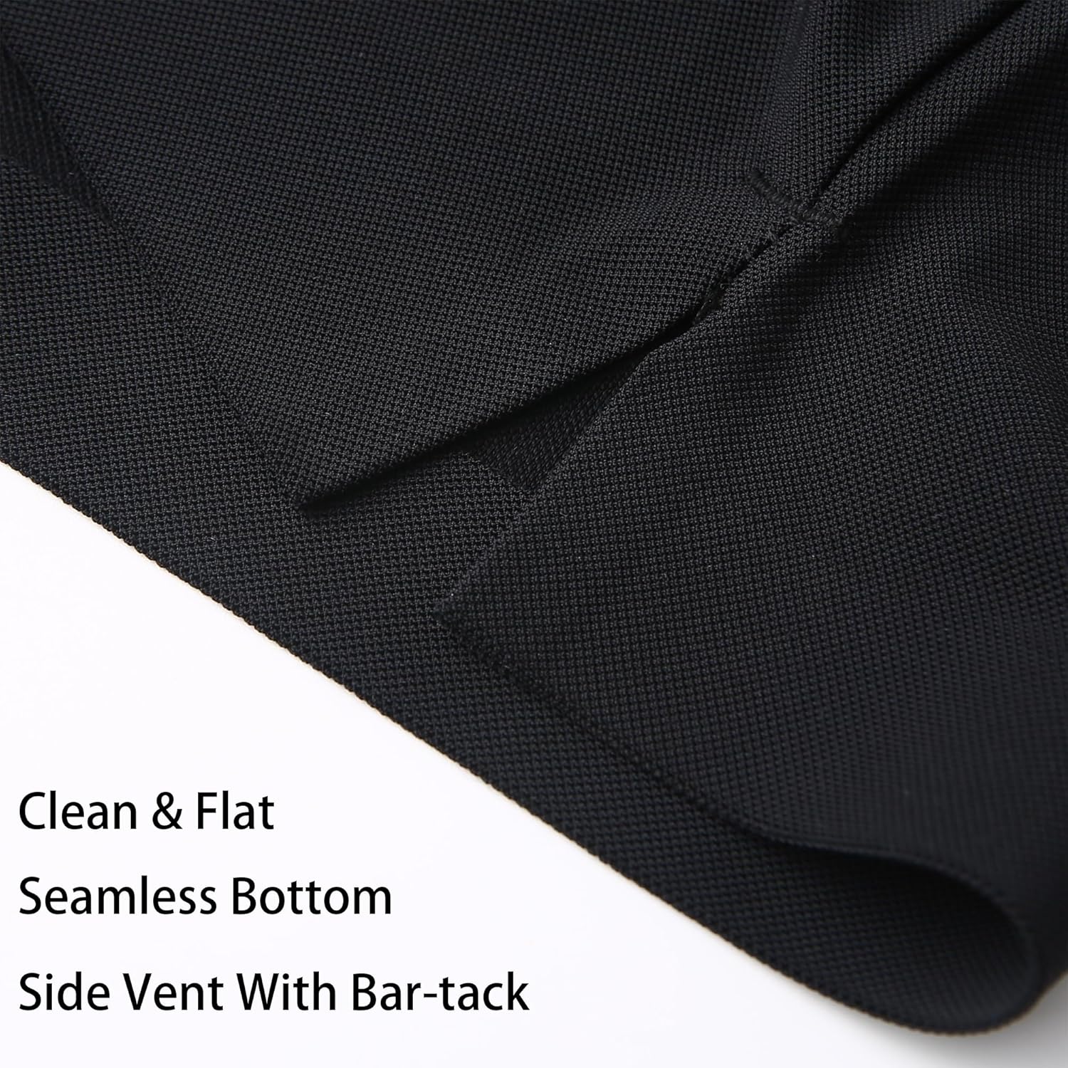 Alex Vando Mens Seamless Golf Shirt Moisture Wicking Quick-Dry Tailored Fit Polo Shirts