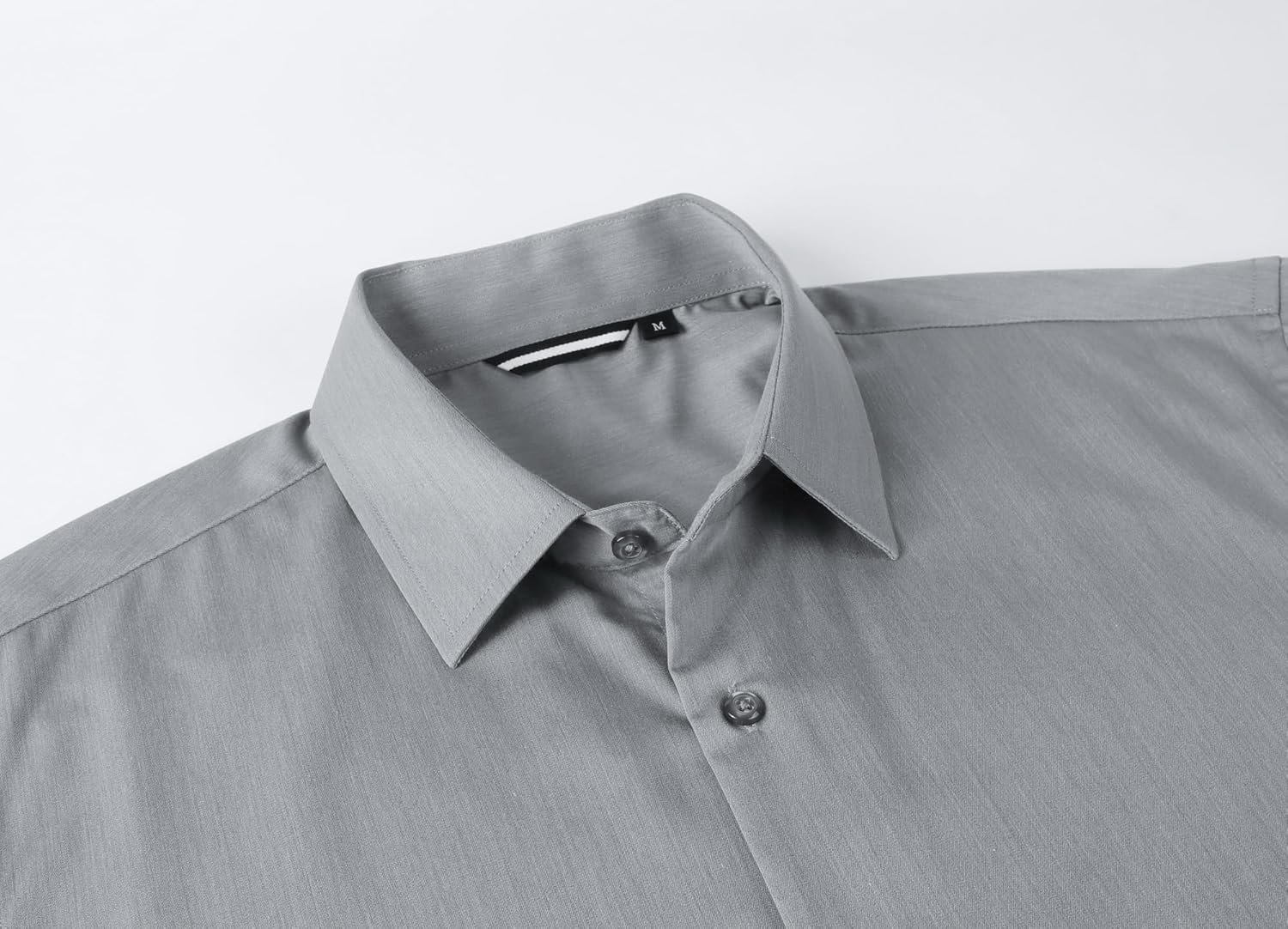 Alex Vando Mens Dress Shirts 4-Way Stretch Wrinkle Free Regular Fit Short Sleeve Men Button Down Shirt