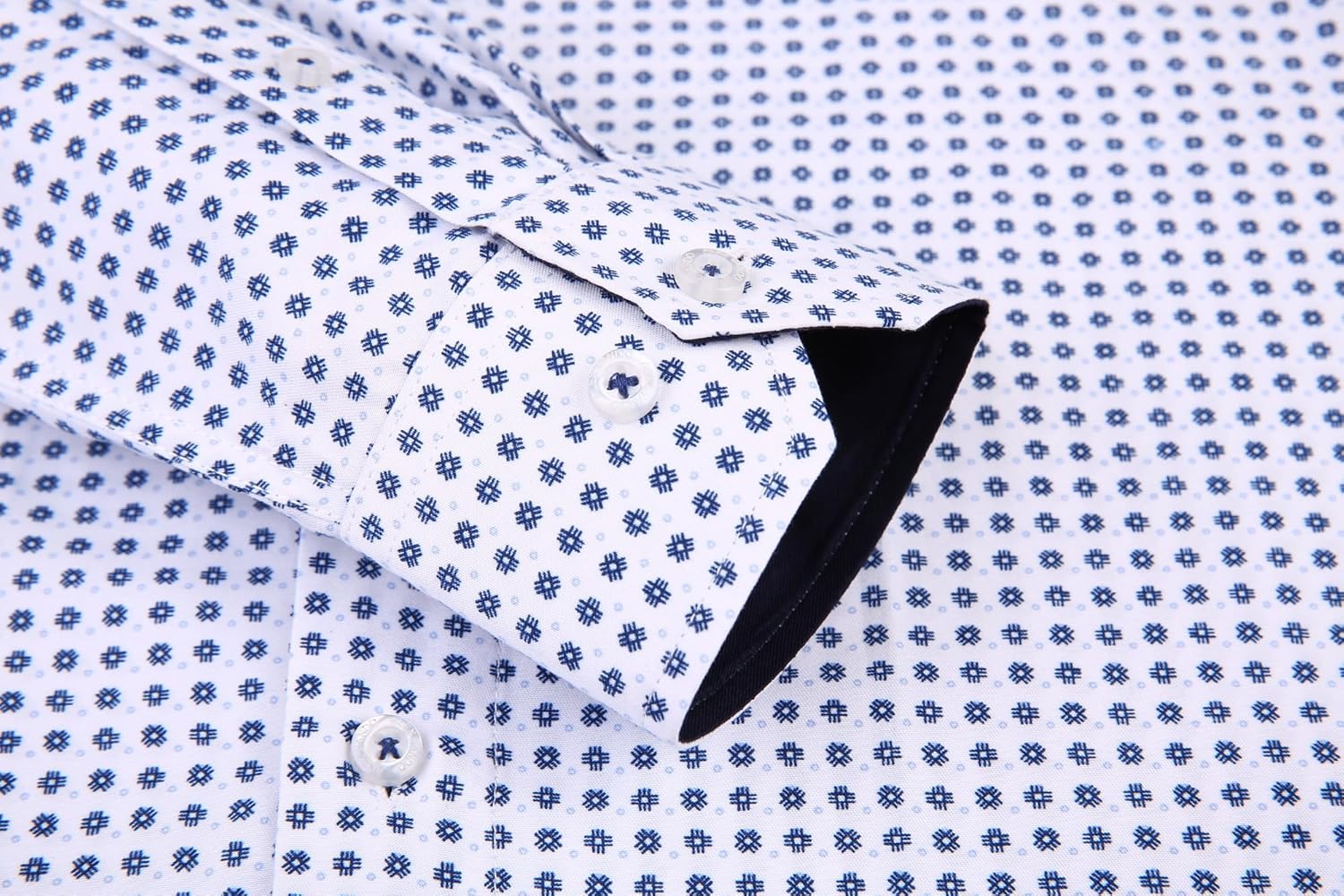 Alex Vando Mens Printed Dress Shirts Long Sleeve Regular Fit Button Down Shirt