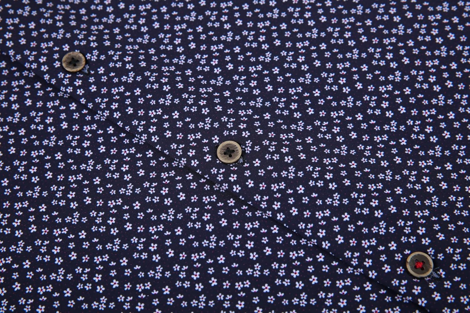 Alex Vando Mens Button Down Shirts Wrinkle Free 4-Way Stretch Print Business Casual Shirt