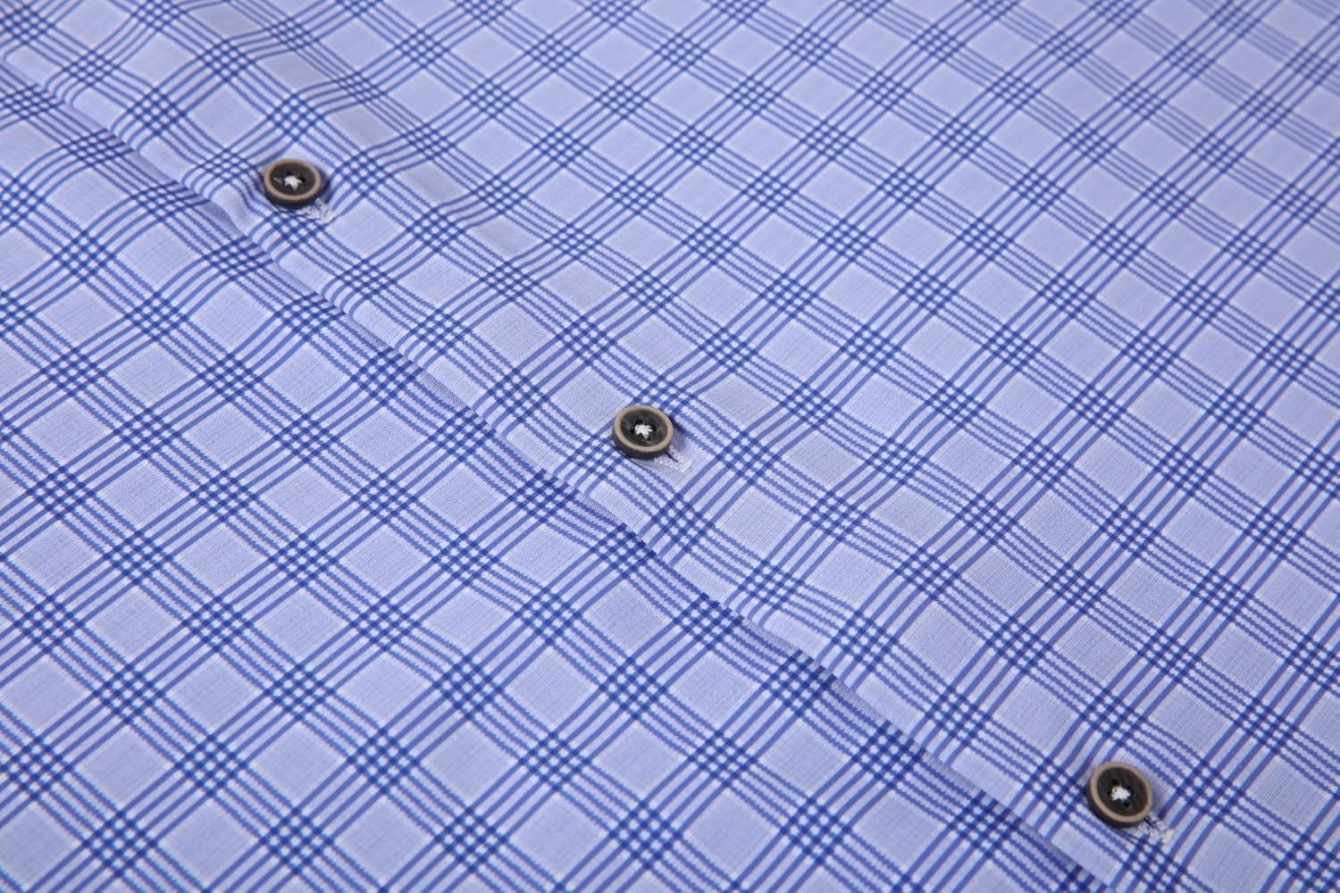 Alex Vando Mens Button Down Shirts Wrinkle Free 4-Way Stretch Short Sleeve Business Casual Shirt