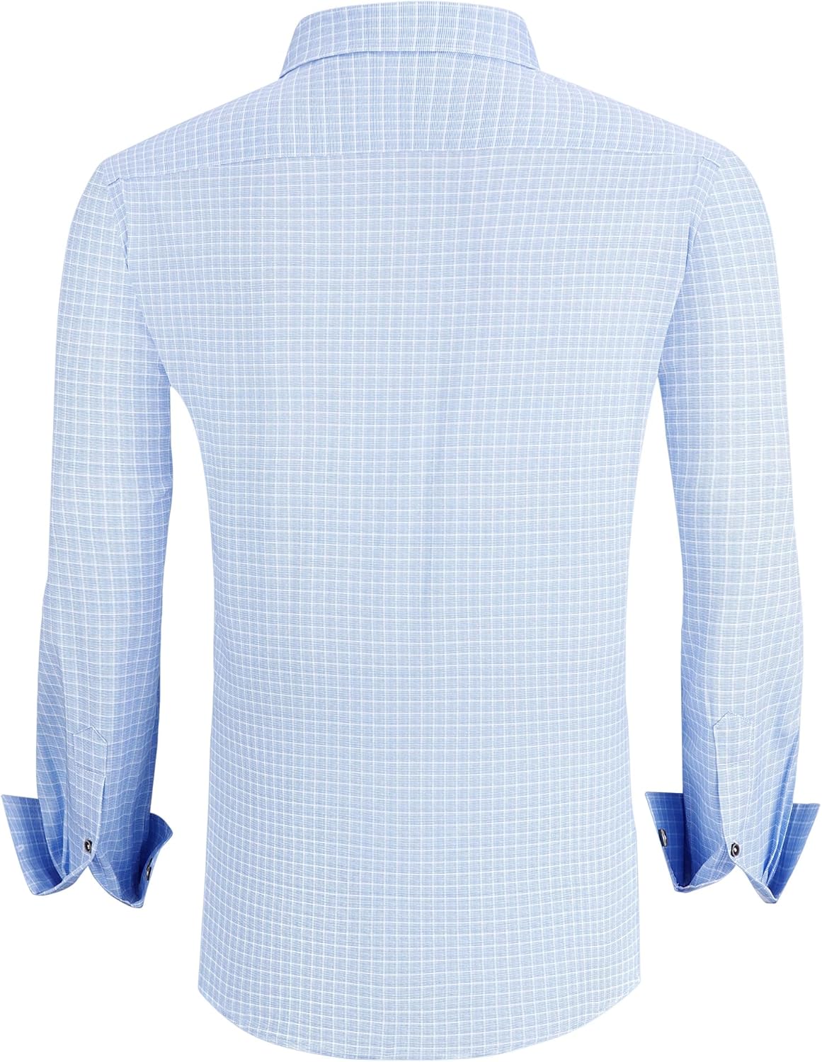Alex Vando Mens Button Down Shirts Wrinkle Free 4-Way Stretch Print Business Casual Shirt