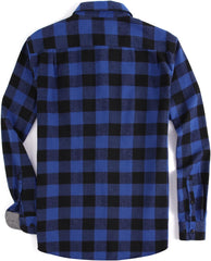 Alex Vando Mens Button Down Shirts Regular Fit Long Sleeve Casual Plaid Flannel Shirt