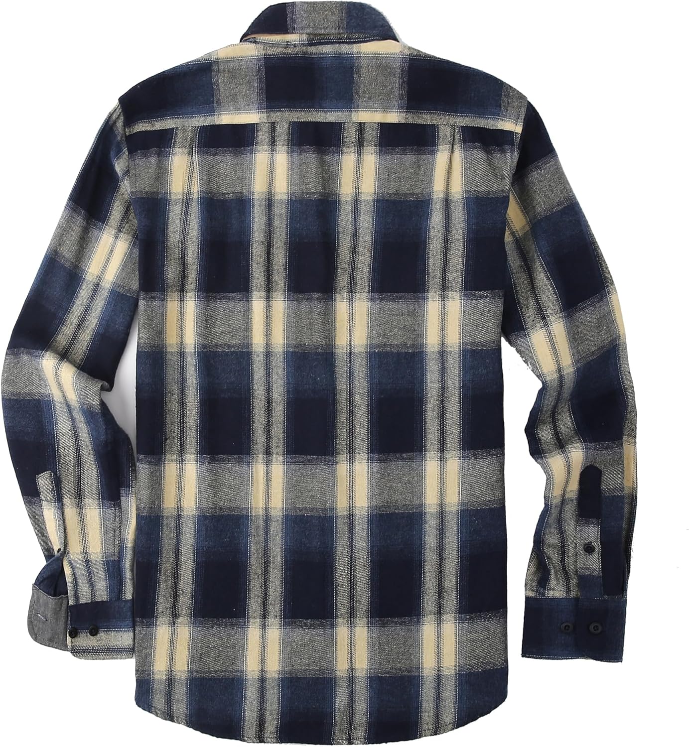 Alex Vando Men's Casual Plaid Flannel Shirt