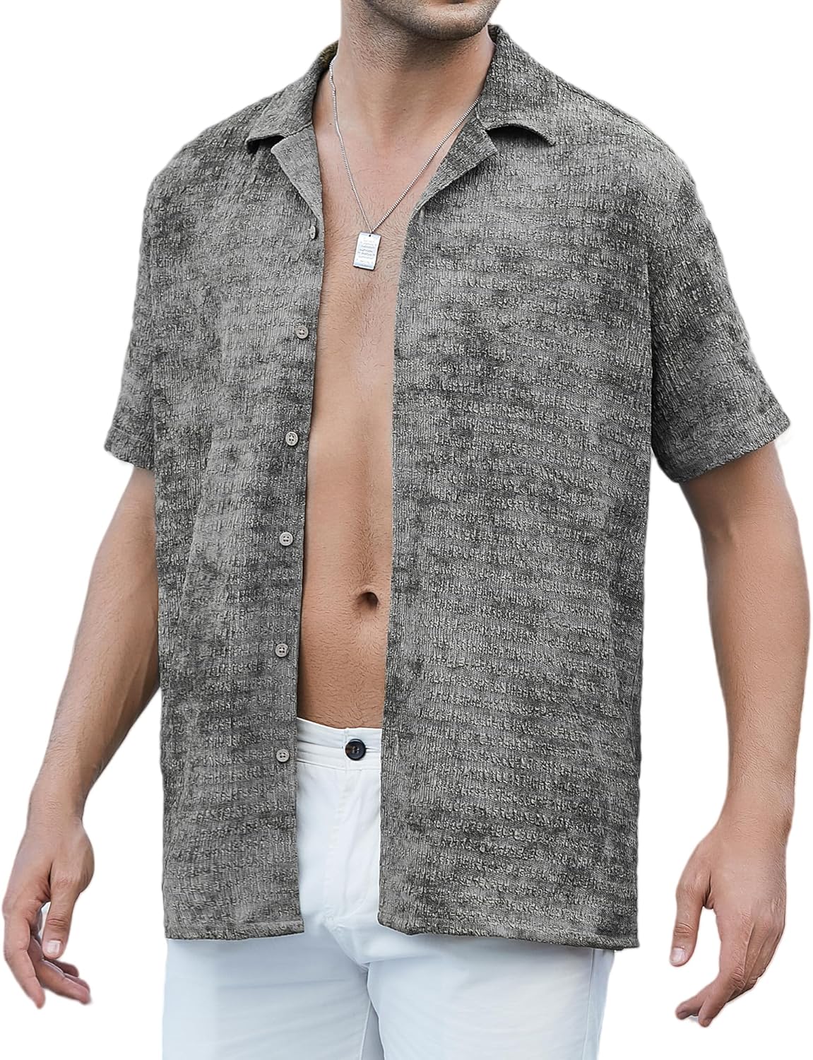 Alex Vando Mens Hawaiian Shirts Short Sleeve Summer Aloha Hawaii Shirts
