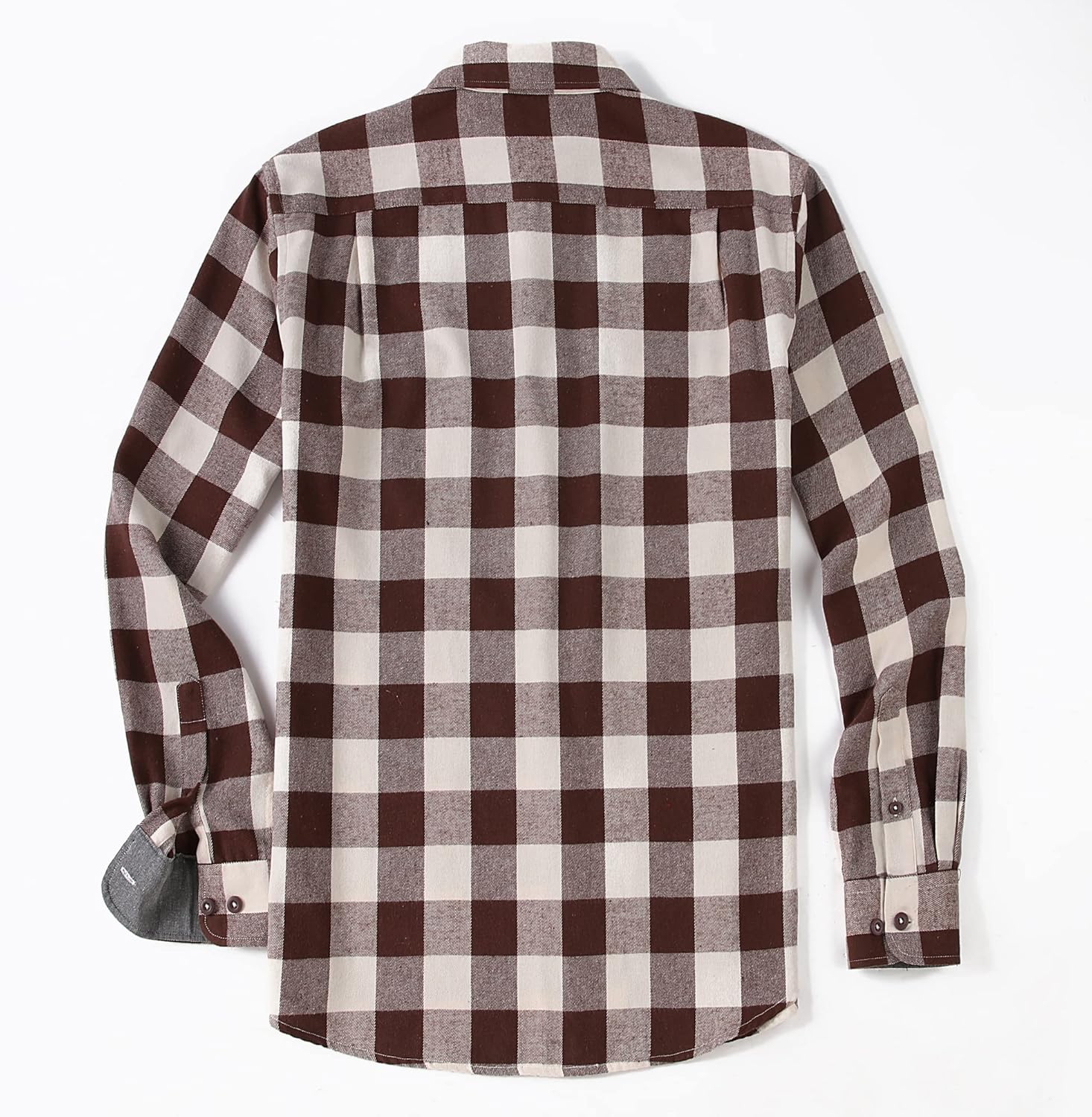 Alex Vando Men's Casual Plaid Flannel Shirt