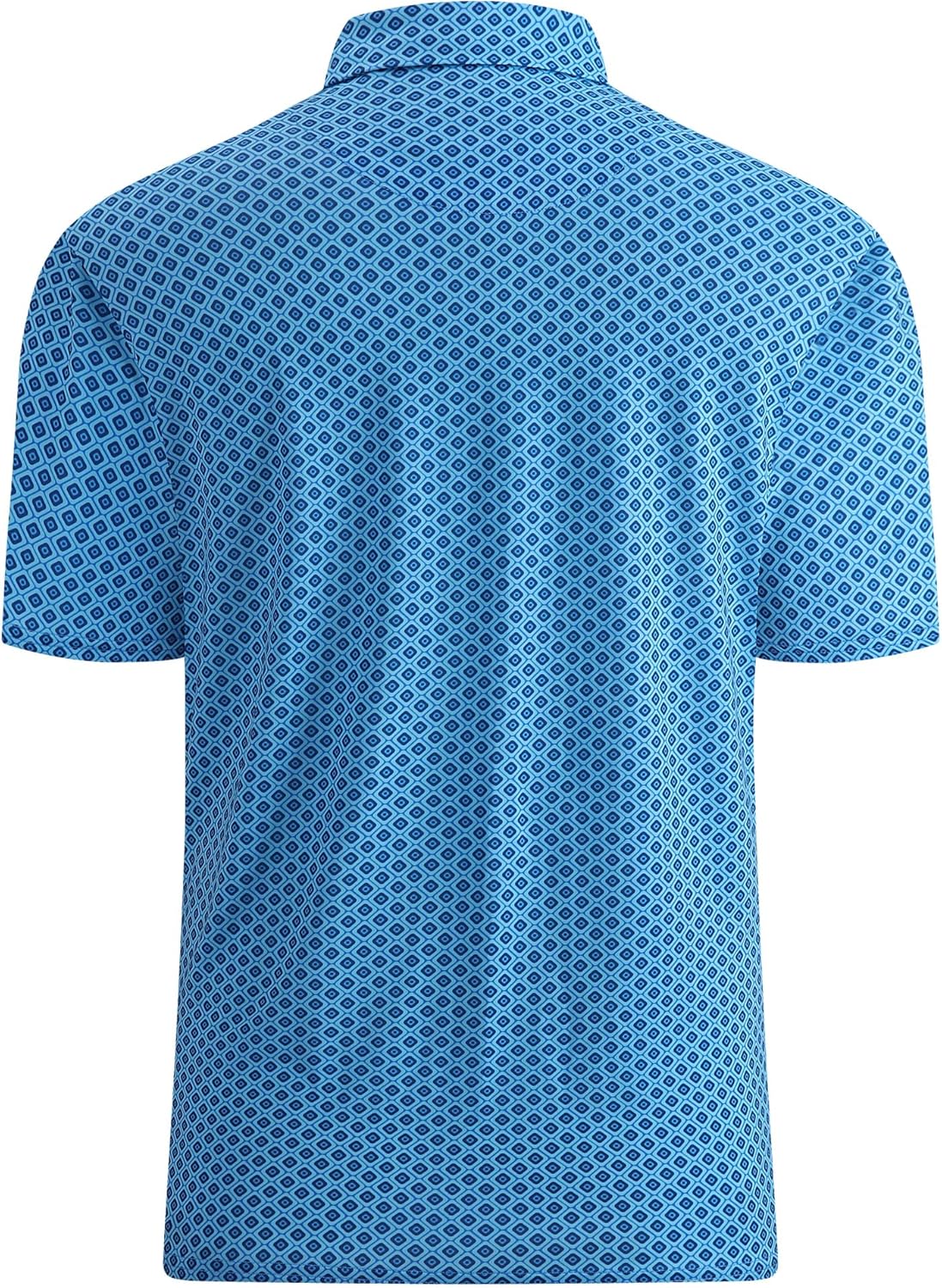 Alex Vando Mens Golf Shirt Moisture Wicking Quick-Dry Print Performance Polo Shirts for Men