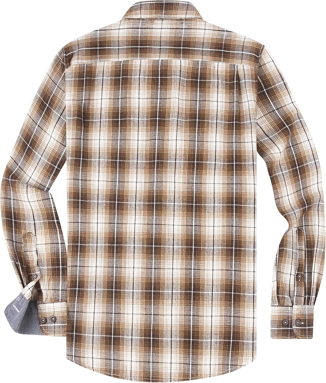 Alex Vando Men's Casual Plaid Flannel Shirt