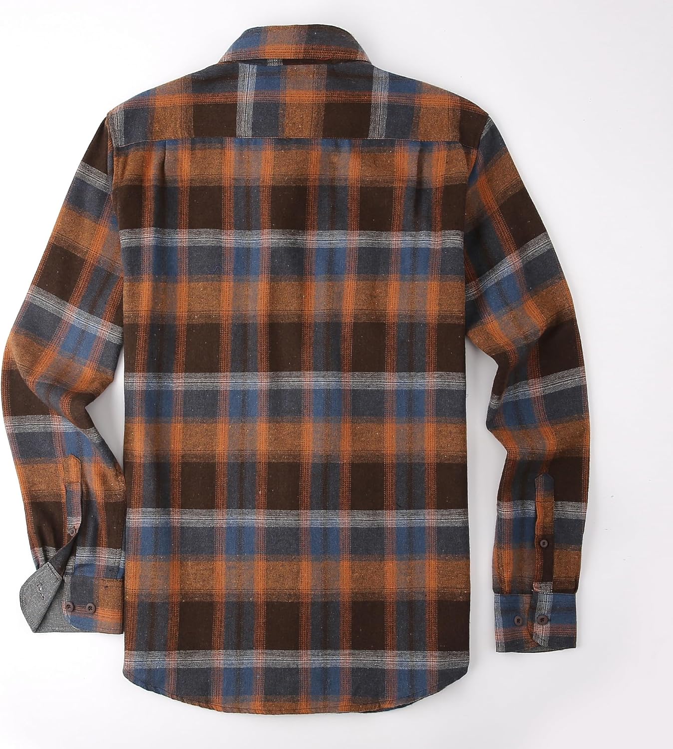 Alex Vando Men's Casual Plaid Flannel Shirt