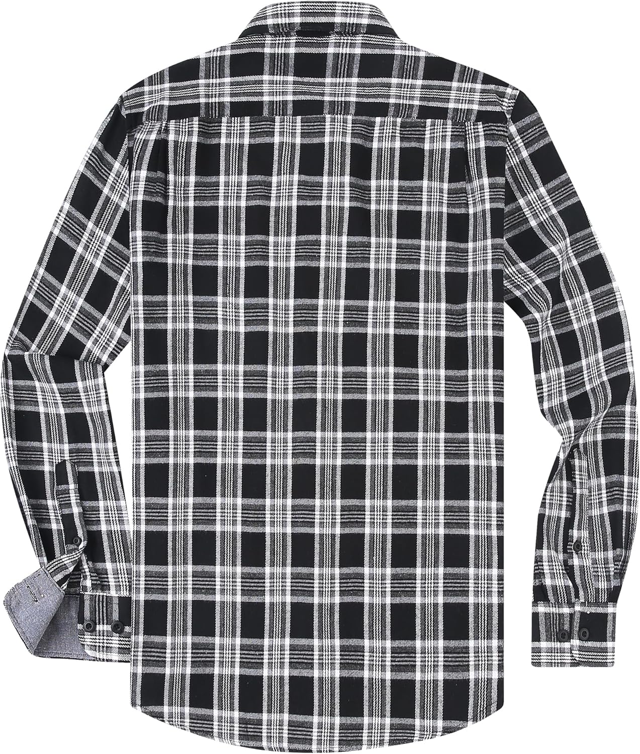 Alex Vando Men's Casual Plaid Flannel Shirt