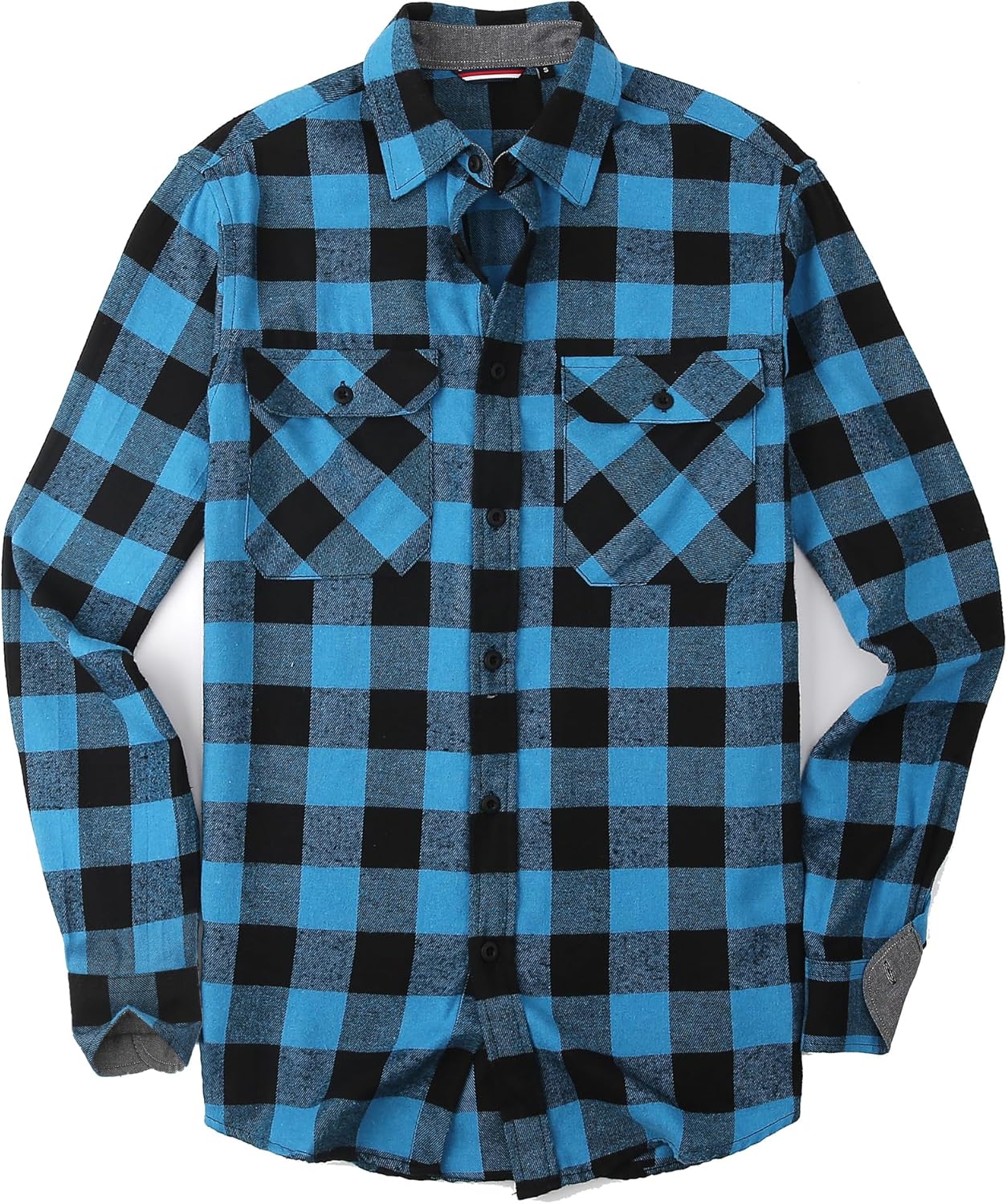 Alex Vando Mens Button Down Shirts Regular Fit Long Sleeve Casual Plaid Flannel Shirt